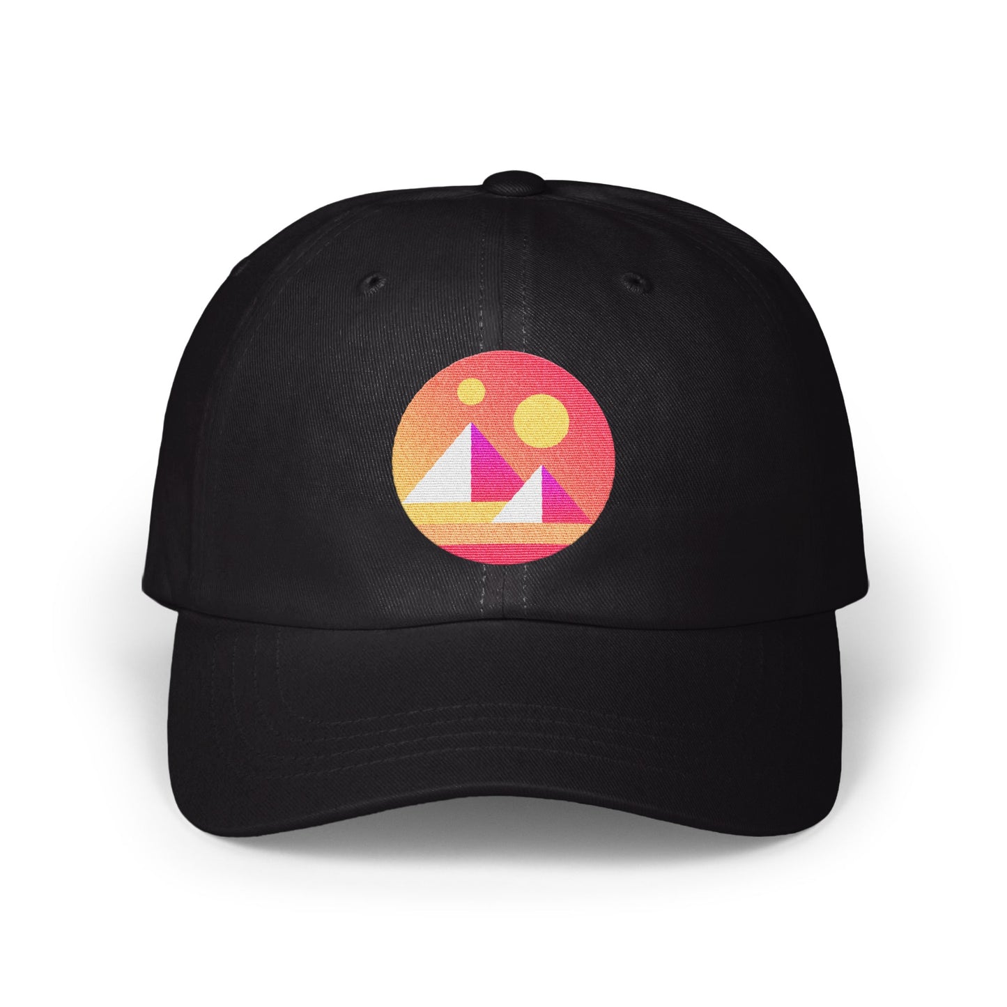 Sunset Mountain Design Black Baseball Cap product