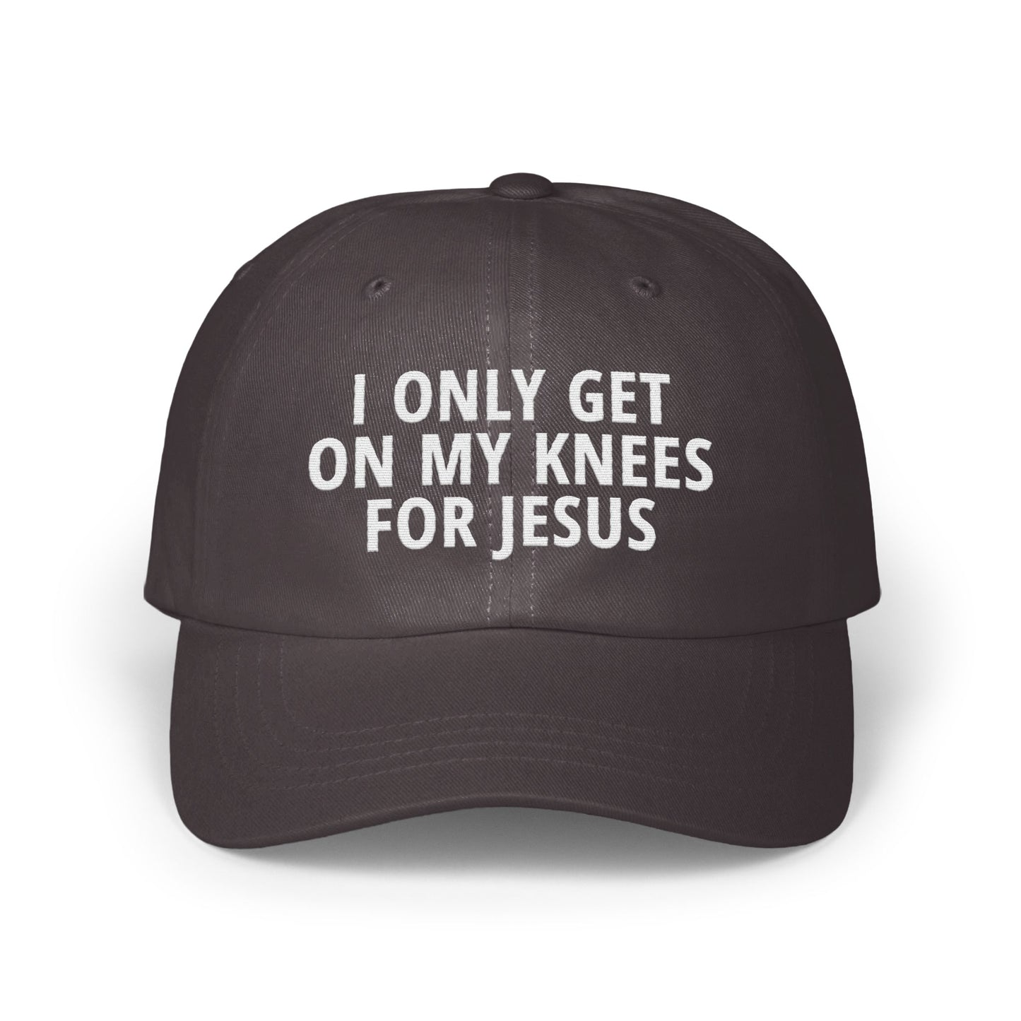 I Only Get On My Knees For Jesus hat product type