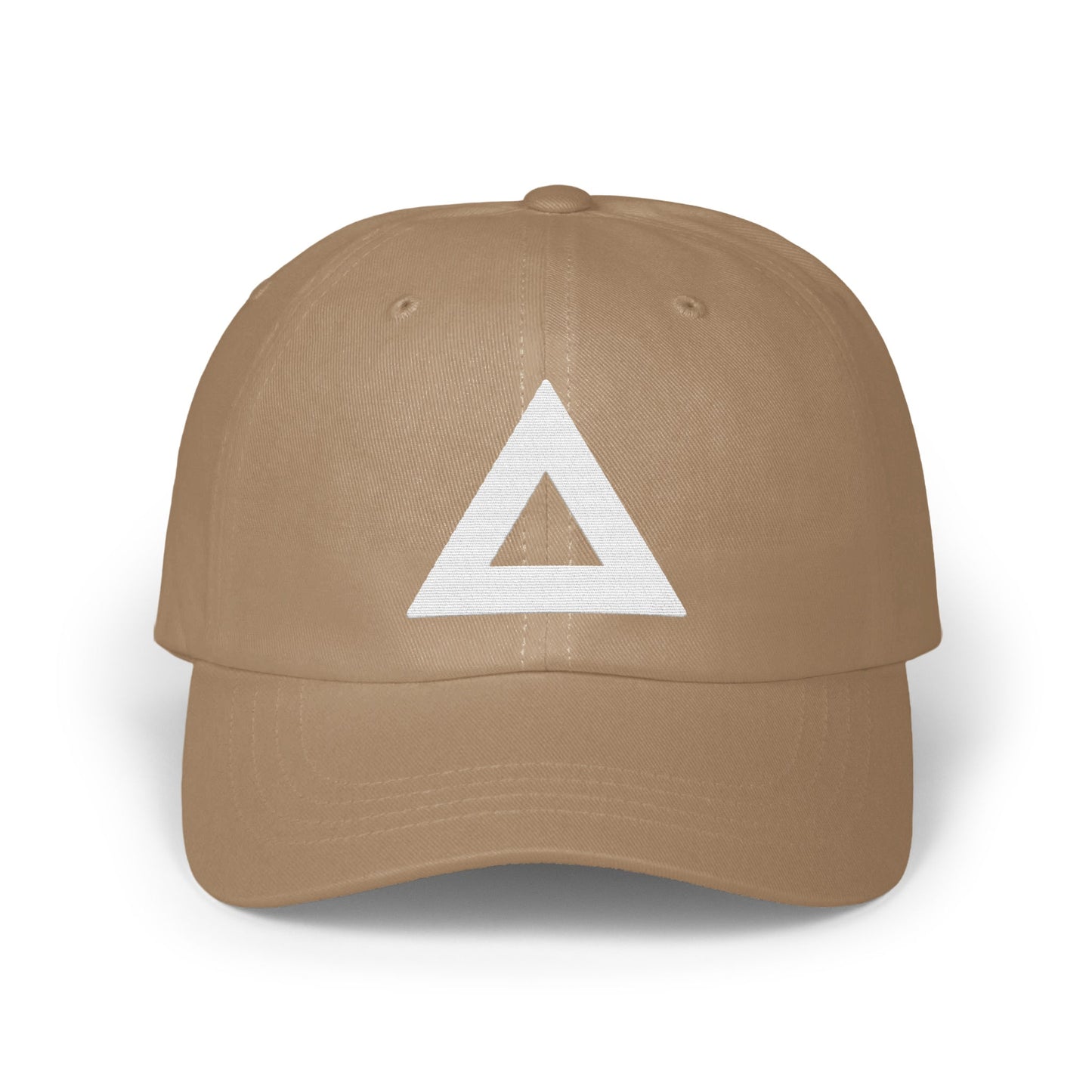 Geometric Triangle Design Beige Baseball Cap product