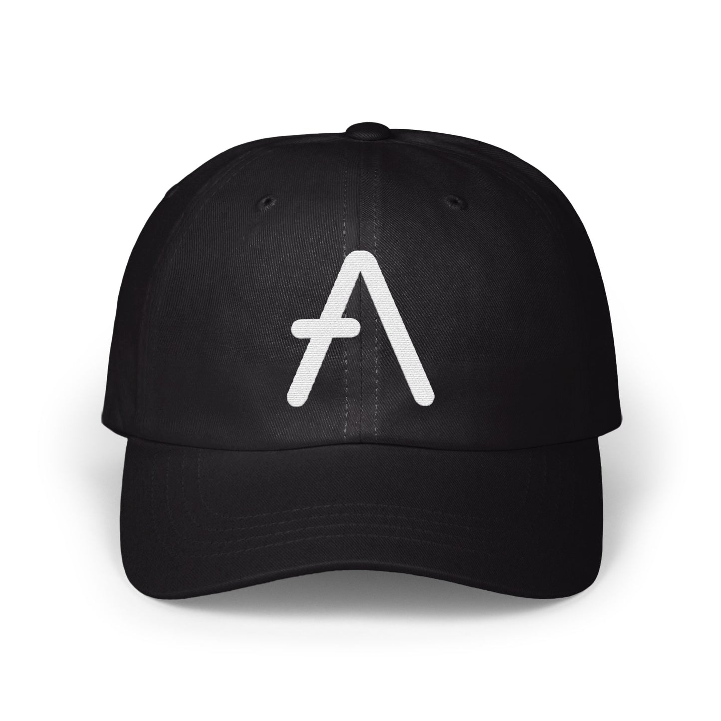 Sleek Black Baseball Cap with White A Logo product