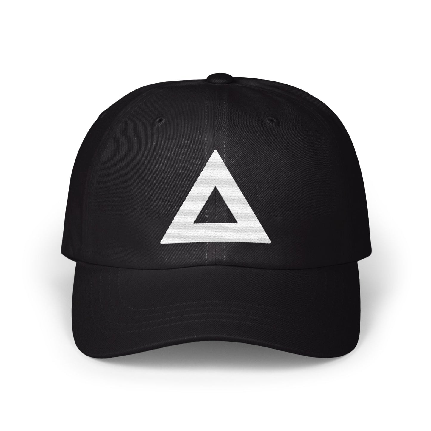 Stylish Black Cap with Simple Triangle Logo product type