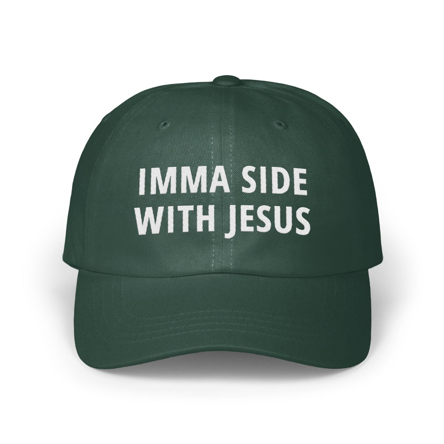 Imma Side With Jesus Text Design Baseball Cap product