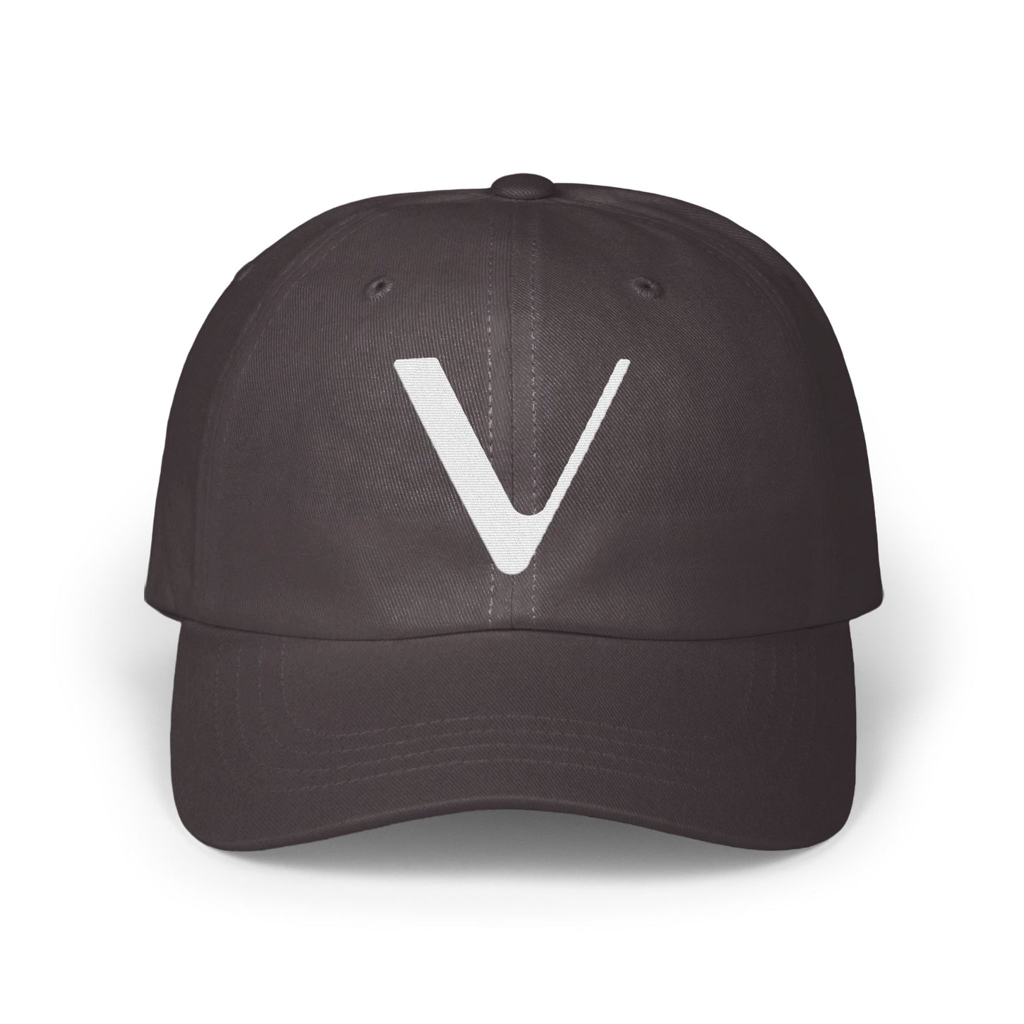Stylish Black Baseball Cap with V Design product type