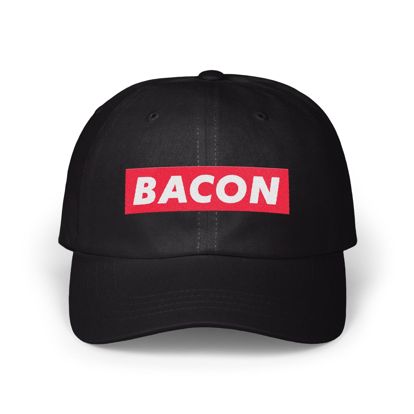 BACON Bold Text Black Color Cap product