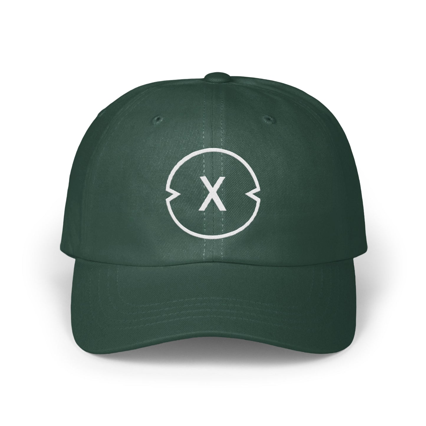 Dark Green Hat with Stylish X Design Hat Product