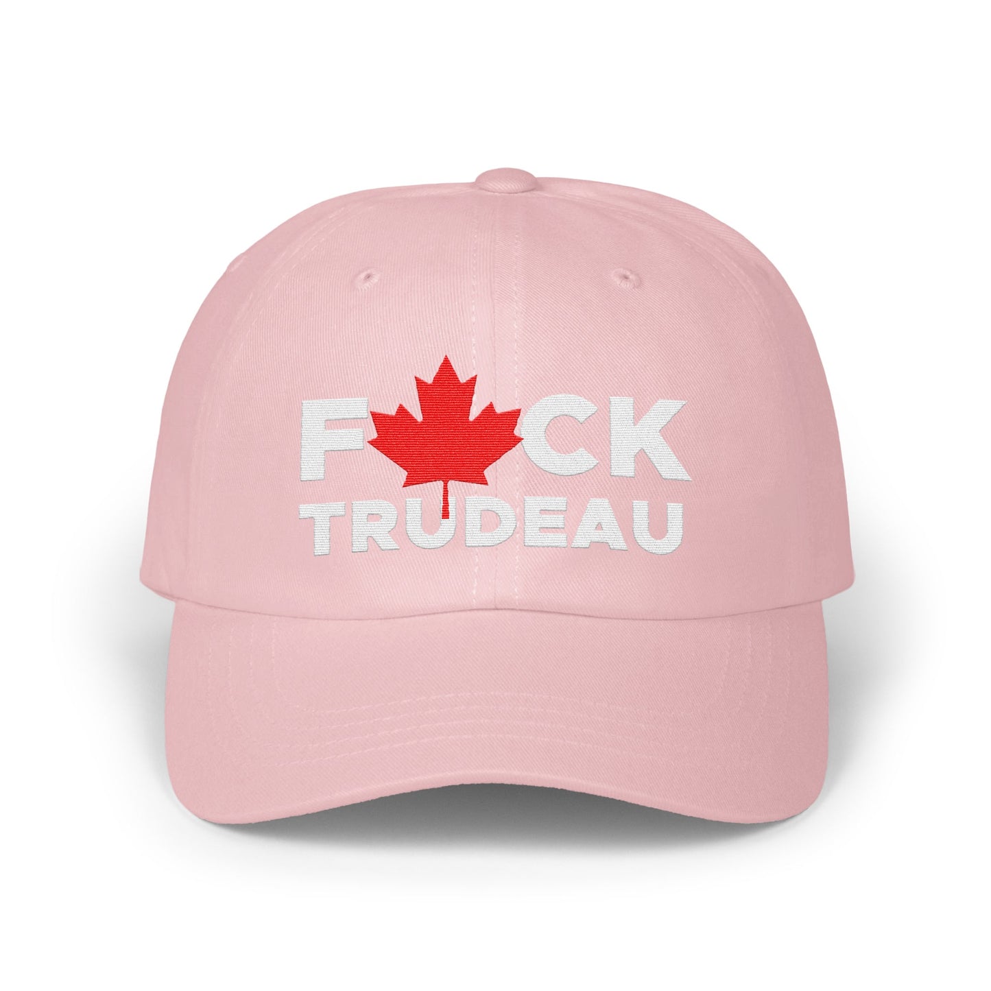 Pink F*** Trudeau Hat with Maple Leaf Design product