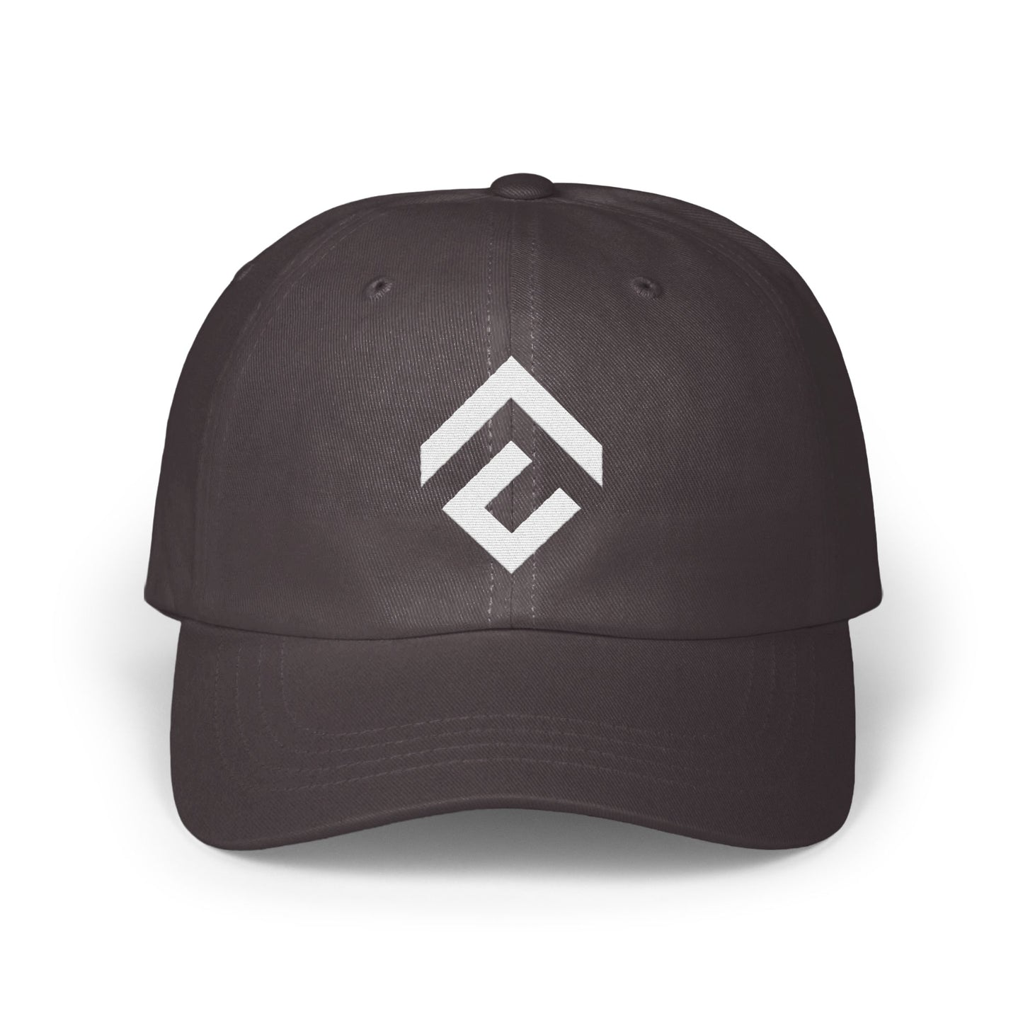 Black Baseball Cap with White Geometric Design product
