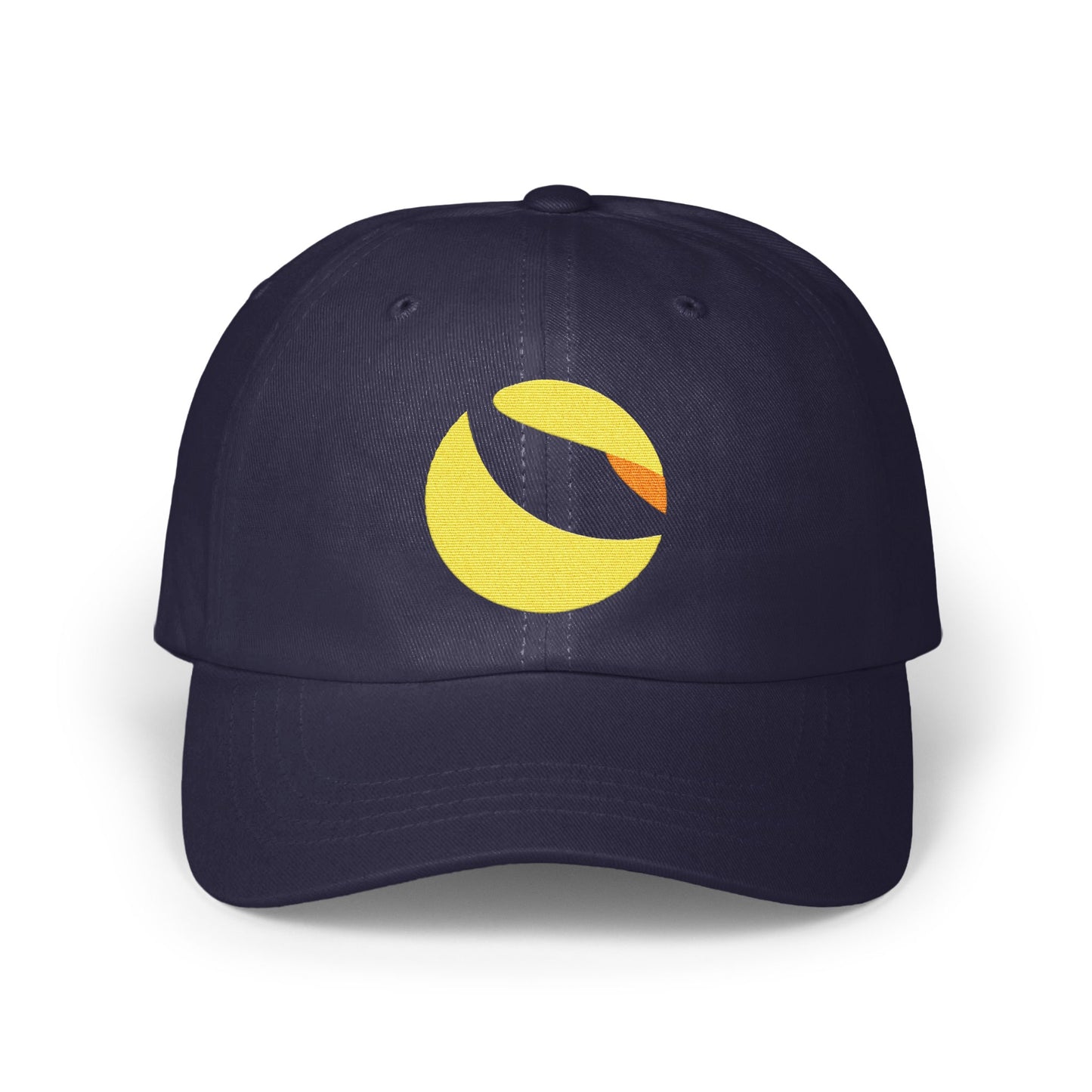 Stylish Navy Blue Baseball Cap with Unique Logo product