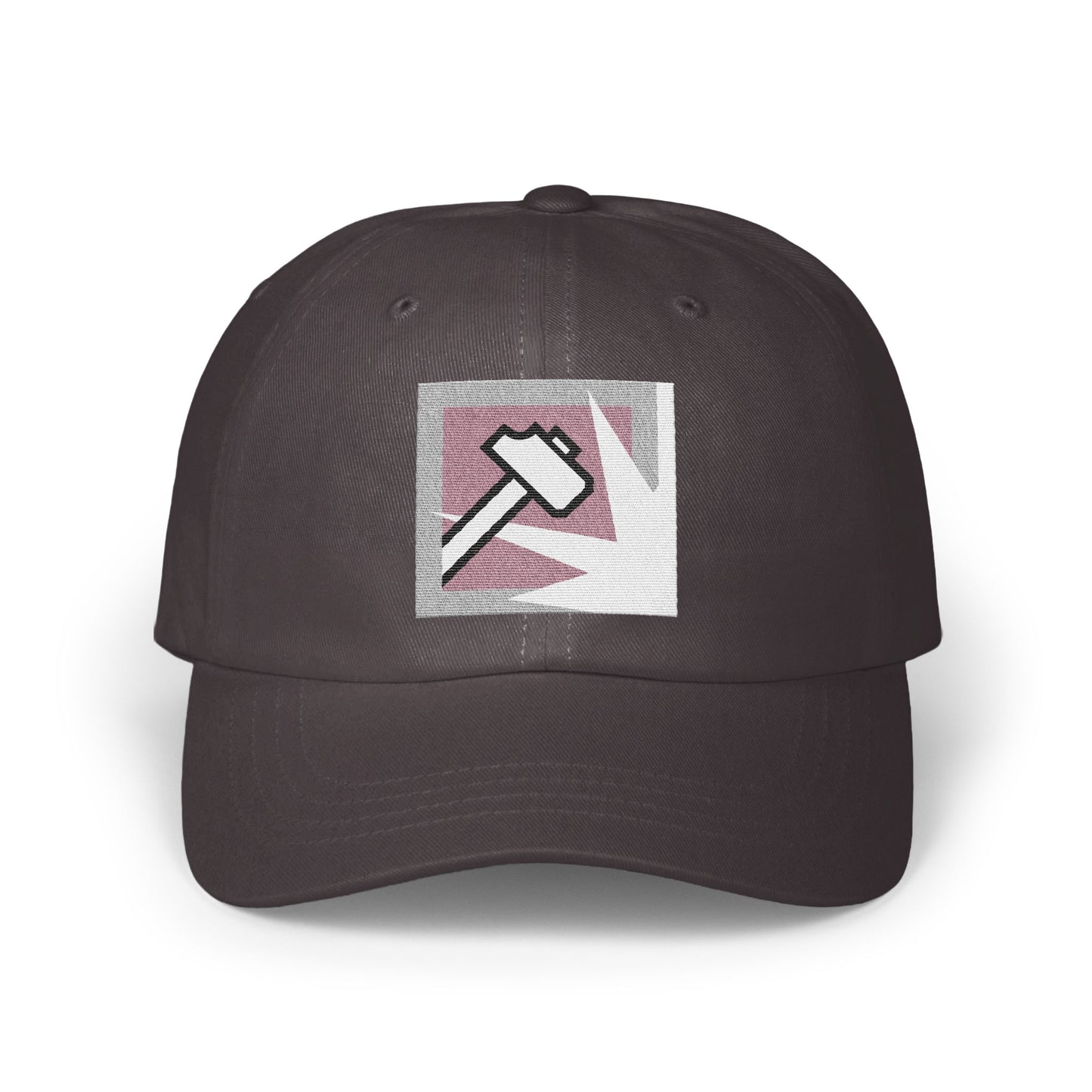 Dark Gray Hat with Hammer Design Patch product type