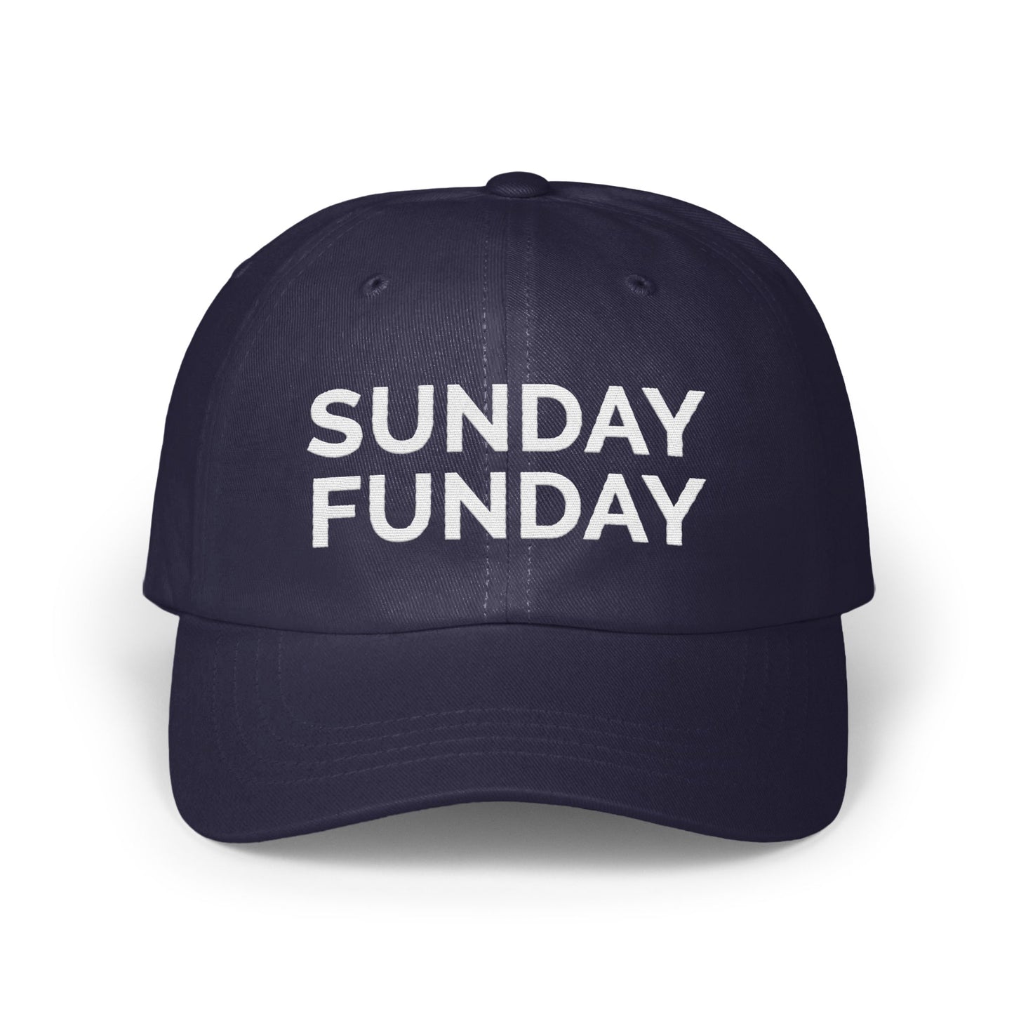 Sunday Funday Black Adjustable Baseball Cap product