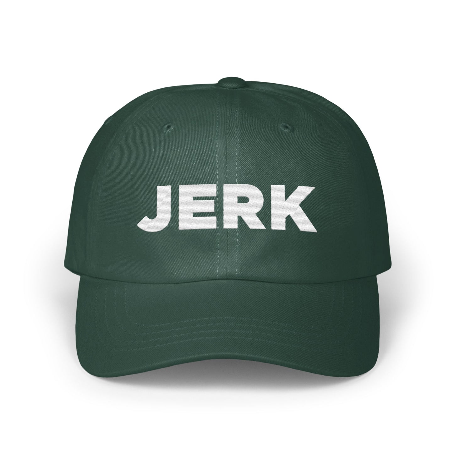 JERK Embroidered Design Green Sports Cap Hat product