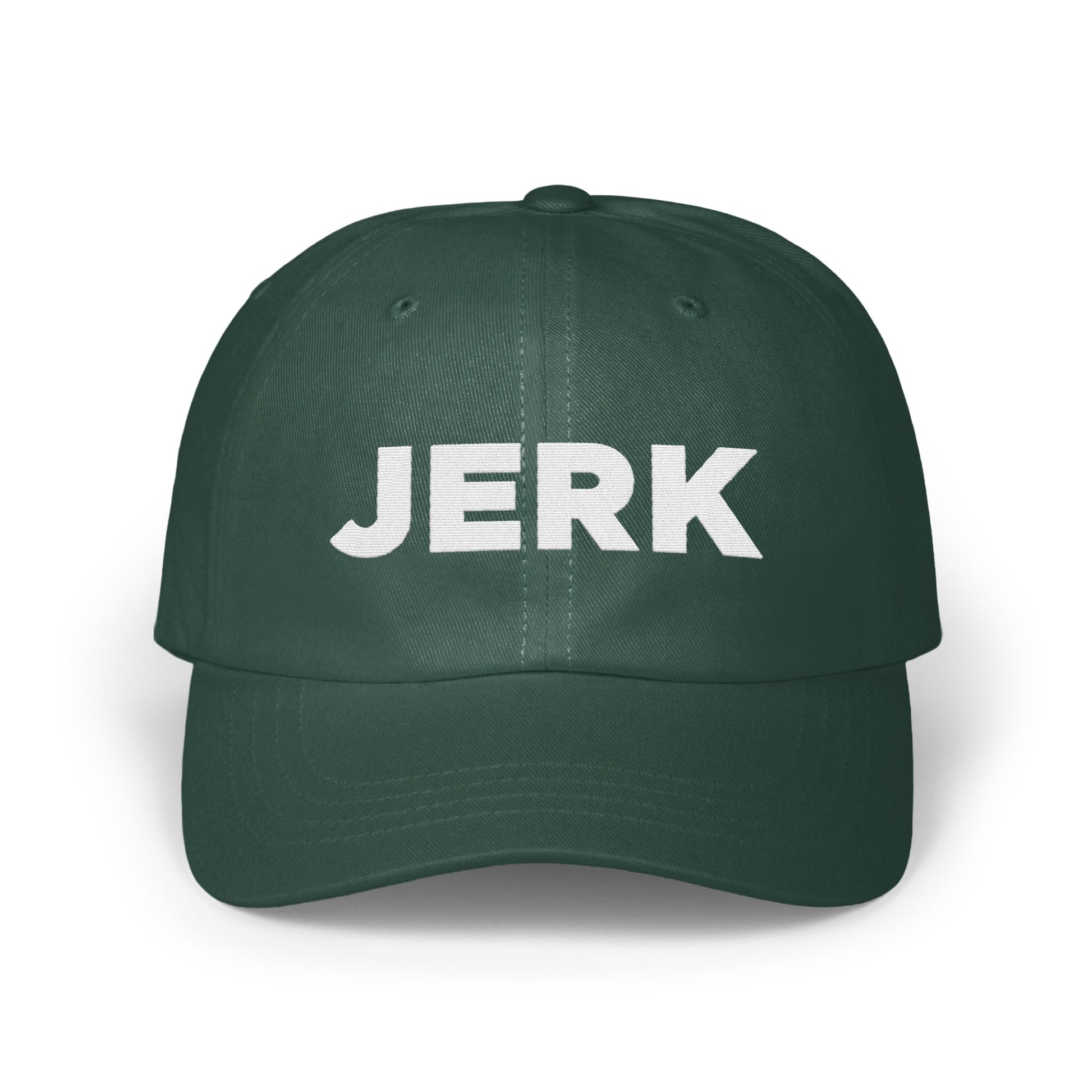 JERK Embroidered Design Green Sports Cap Hat product