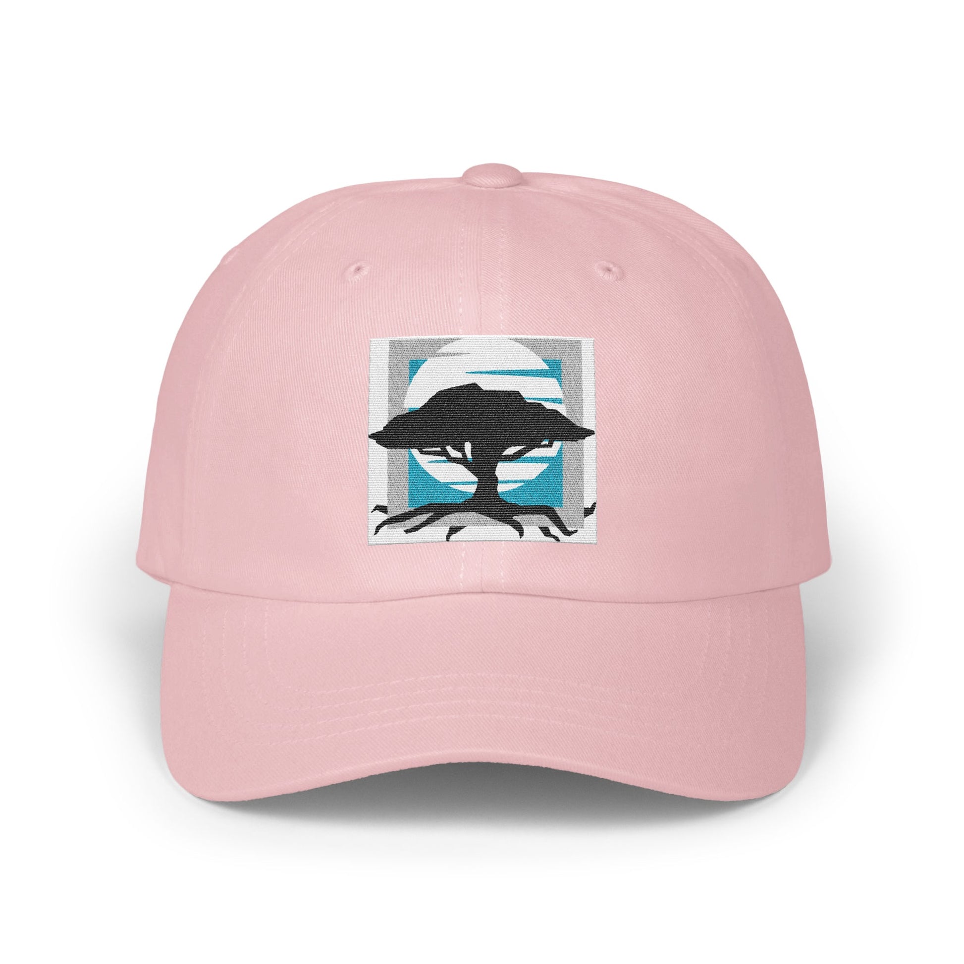 Tree Silhouette Print Light Pink Baseball Cap product
