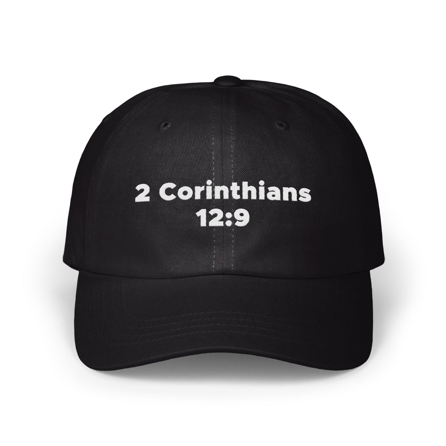 2 Corinthians 12:9 Embroidered Baseball Cap product type