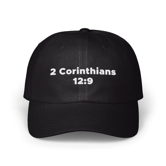 2 Corinthians 12:9 Embroidered Baseball Cap product type