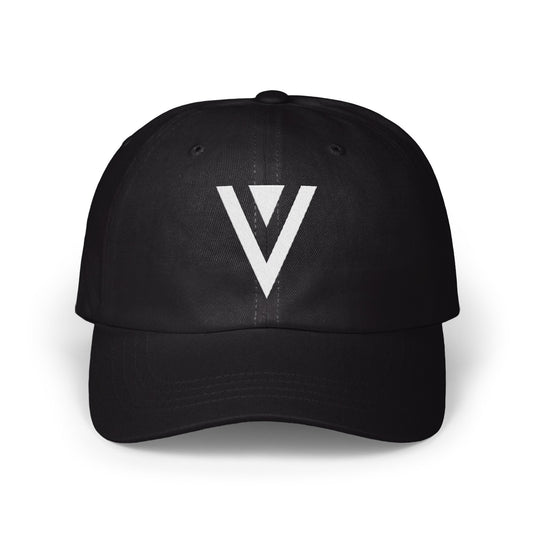 Stylish Black Cap with Bold V Design product