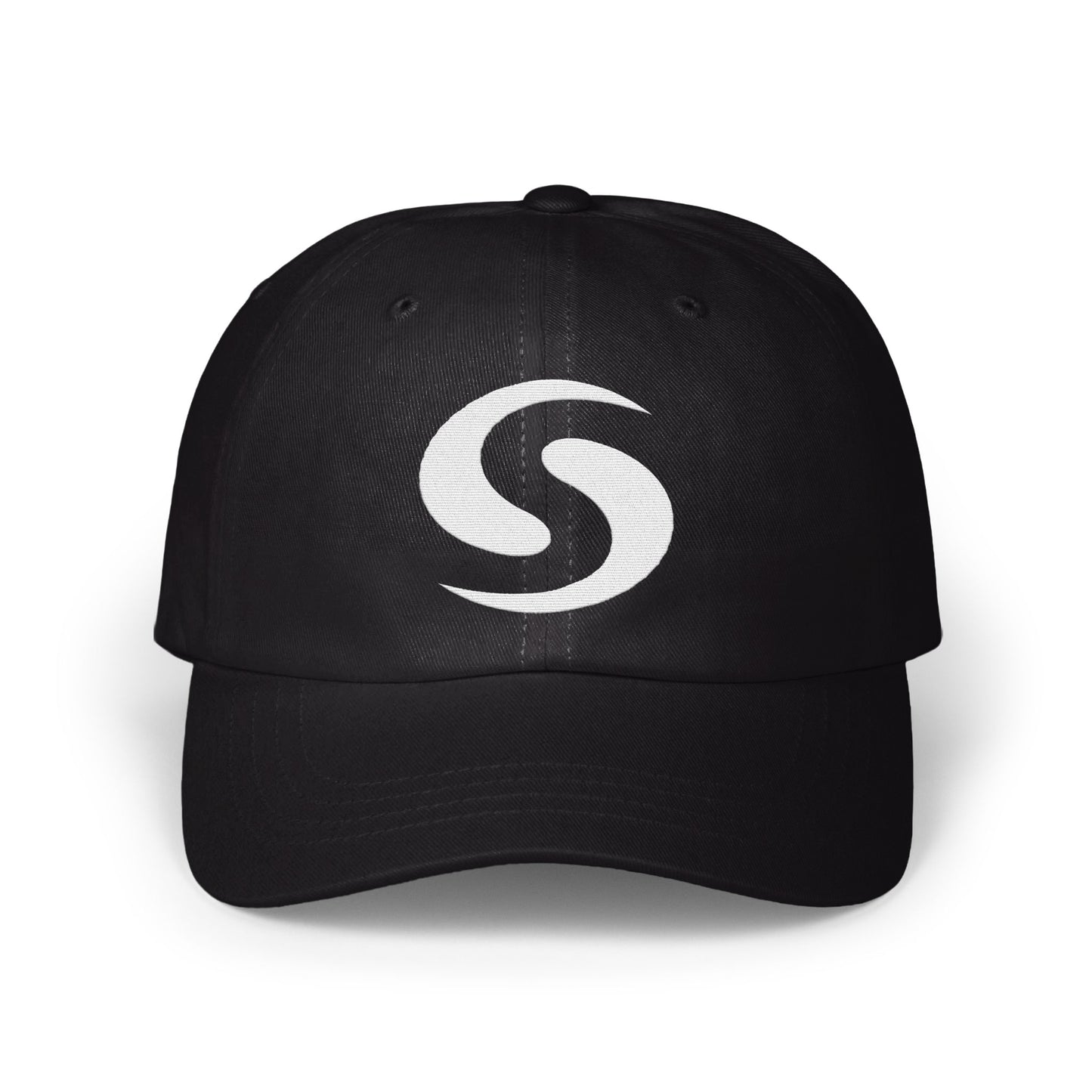 Stylish Black Cap with Unique S Logo Hat product type