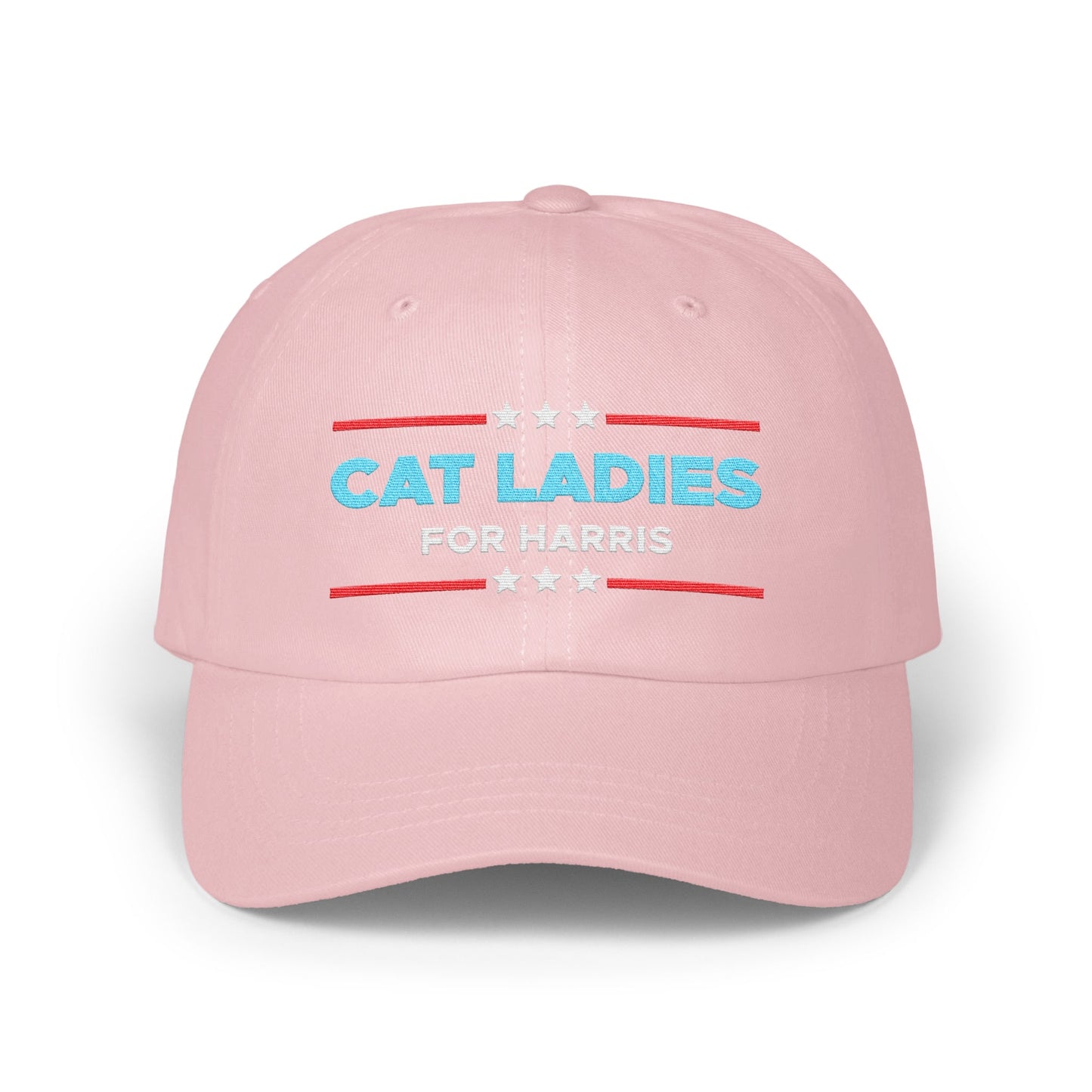 cat ladies for harris rwb Hat (Embroidered)