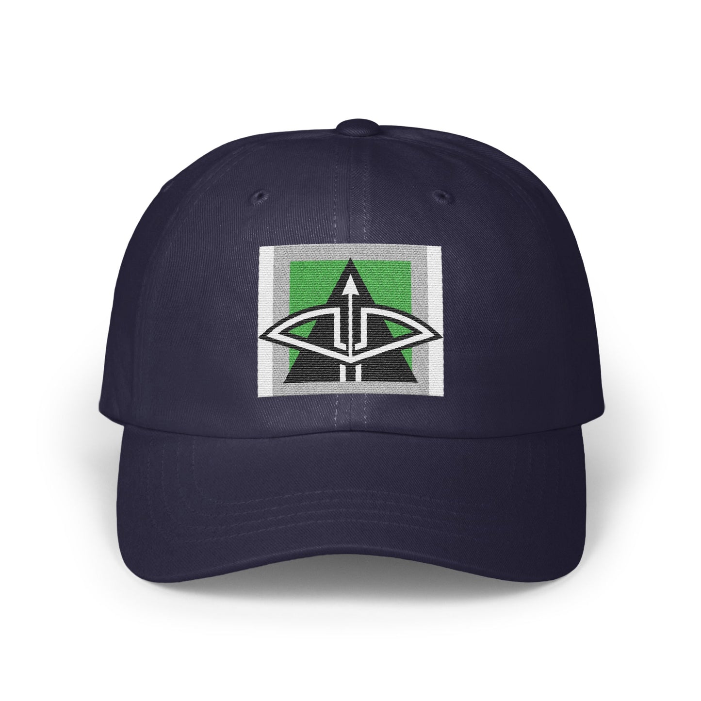 Stylish Navy Blue Cap with Unique Arrow Design product
