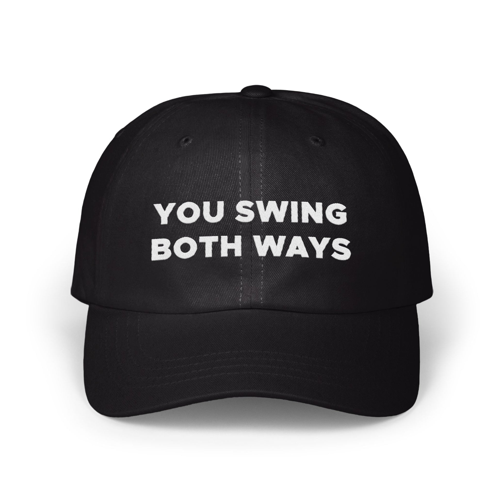 You Swing Both Ways Black Baseball Cap product