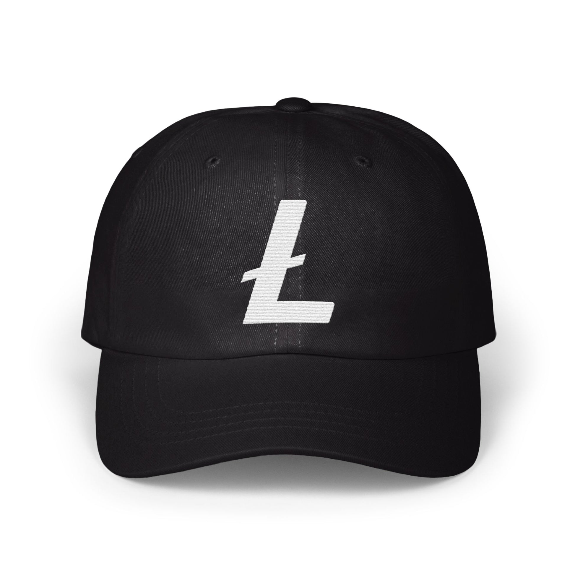 Classic Black Litecoin Logo Cap Stylish Headwear product type