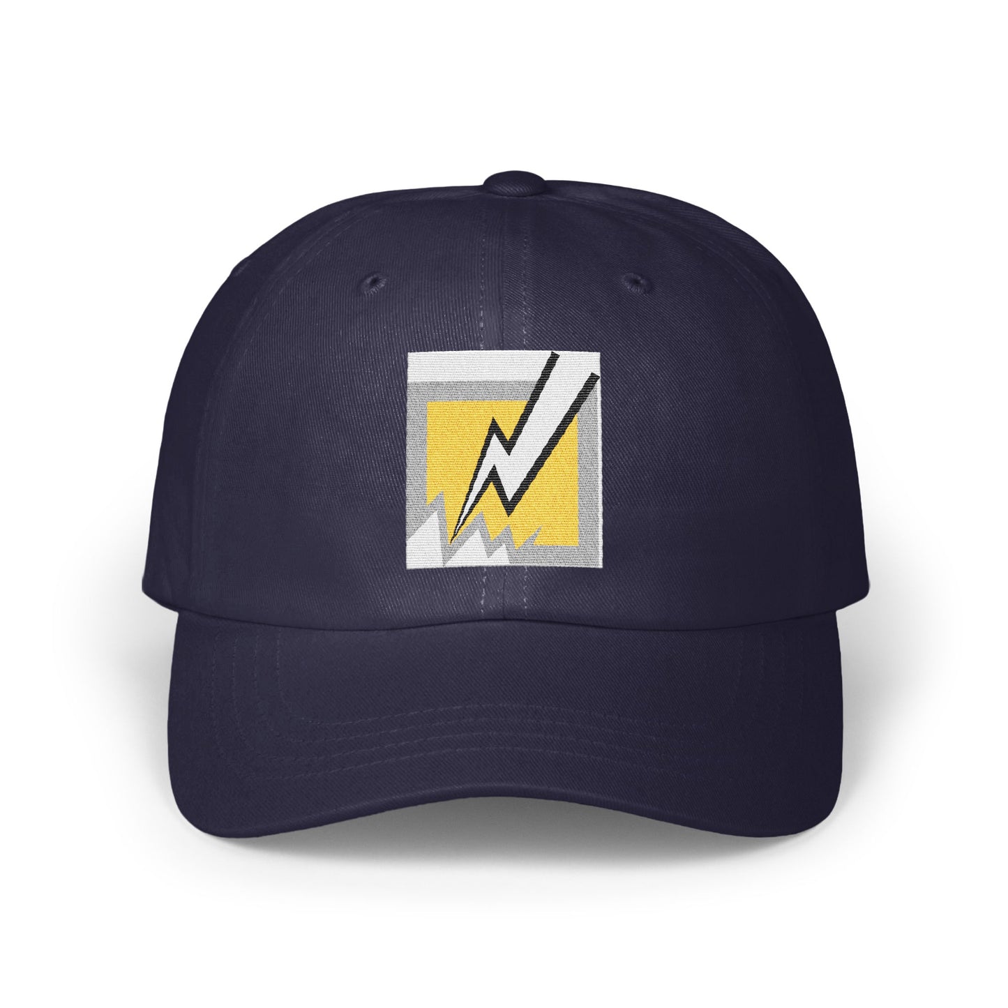 Lightning Bolt Embroidered Navy Blue Cap product