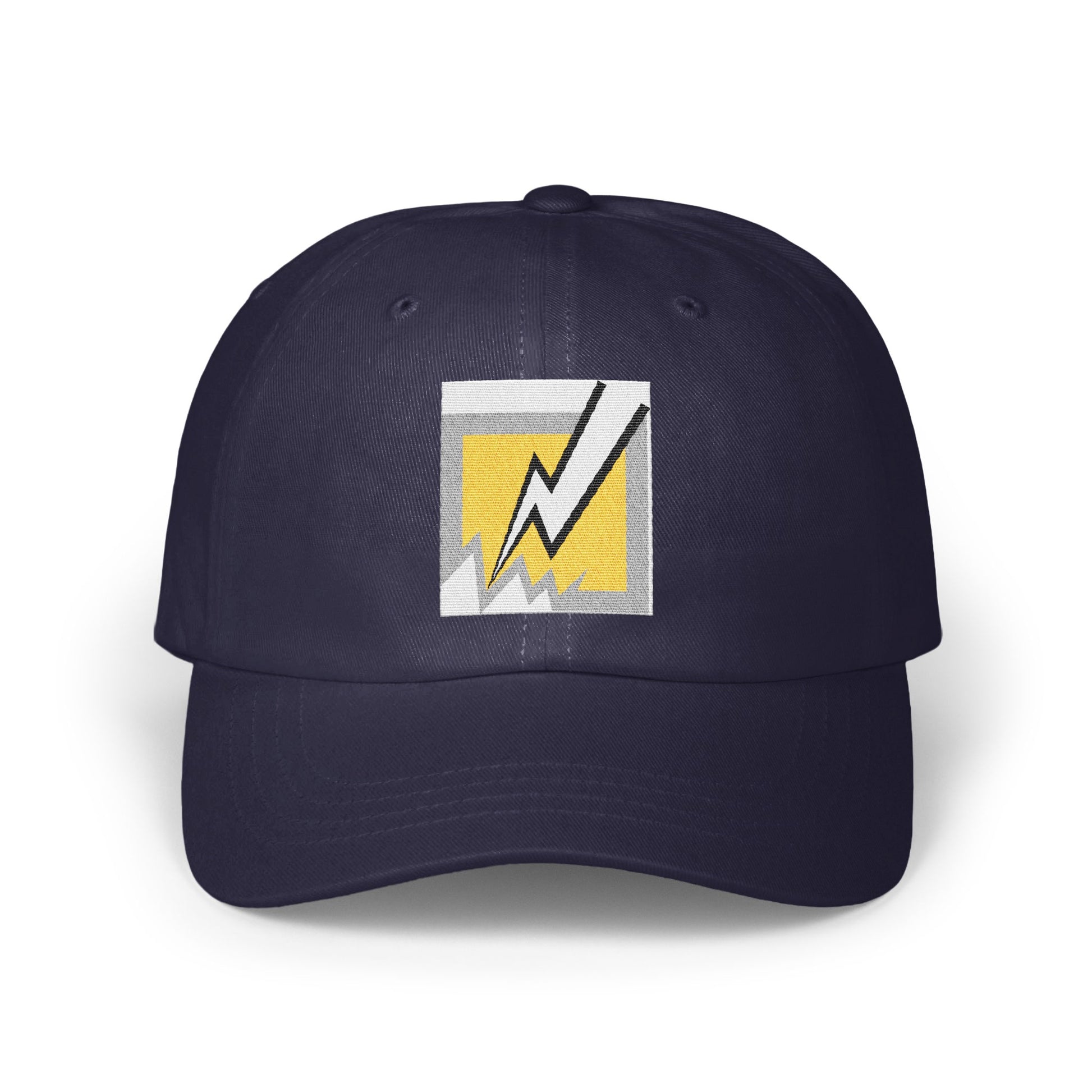 Lightning Bolt Embroidered Navy Blue Cap product