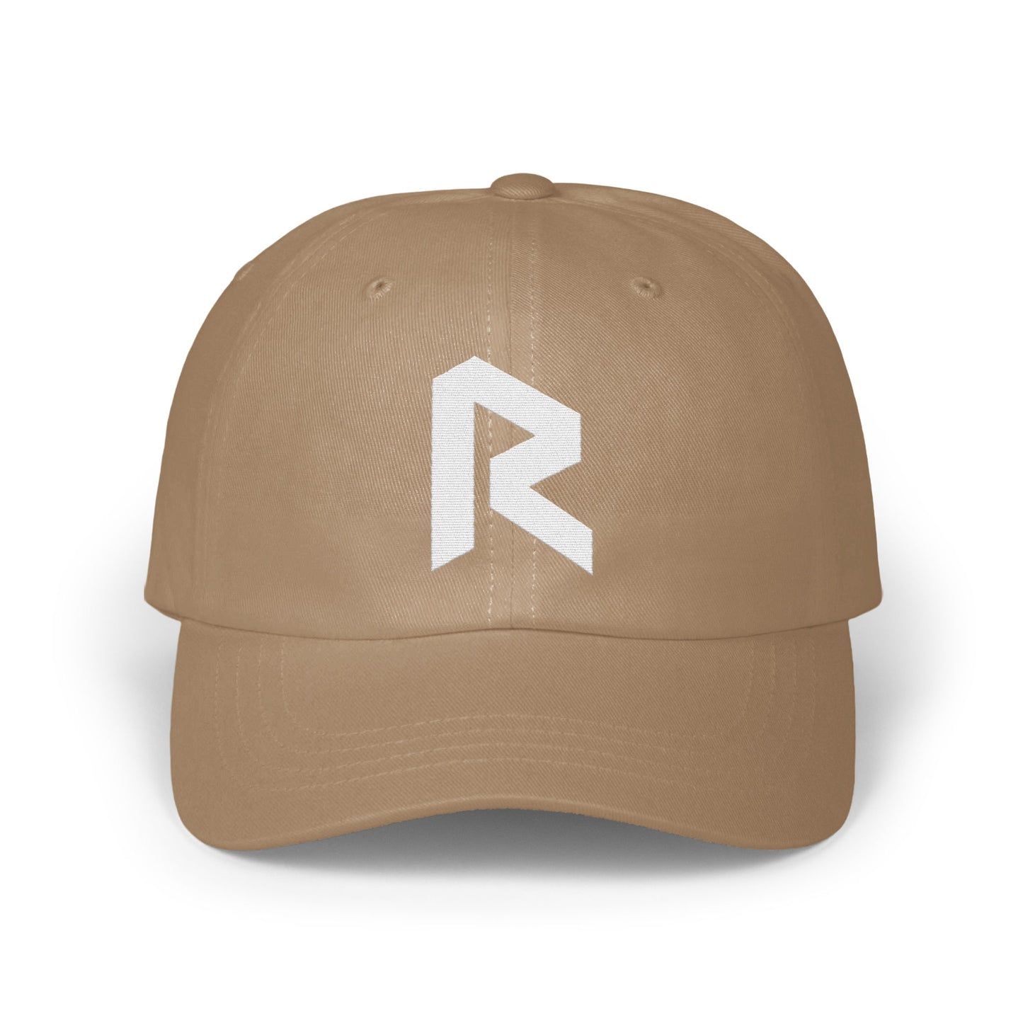 Stylish Beige Hat with White Logo Design Hat product