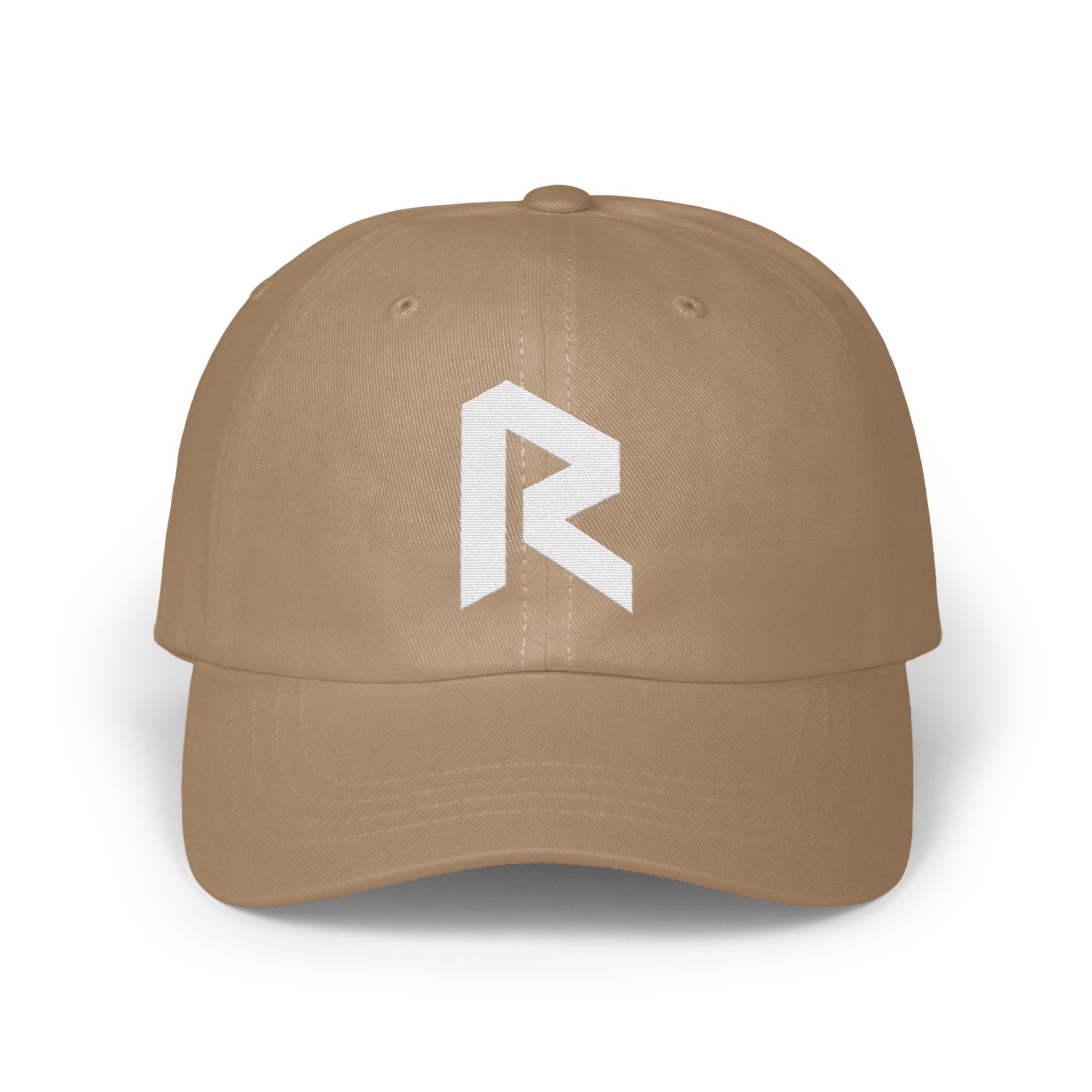 Stylish Beige Hat with White Logo Design Hat product