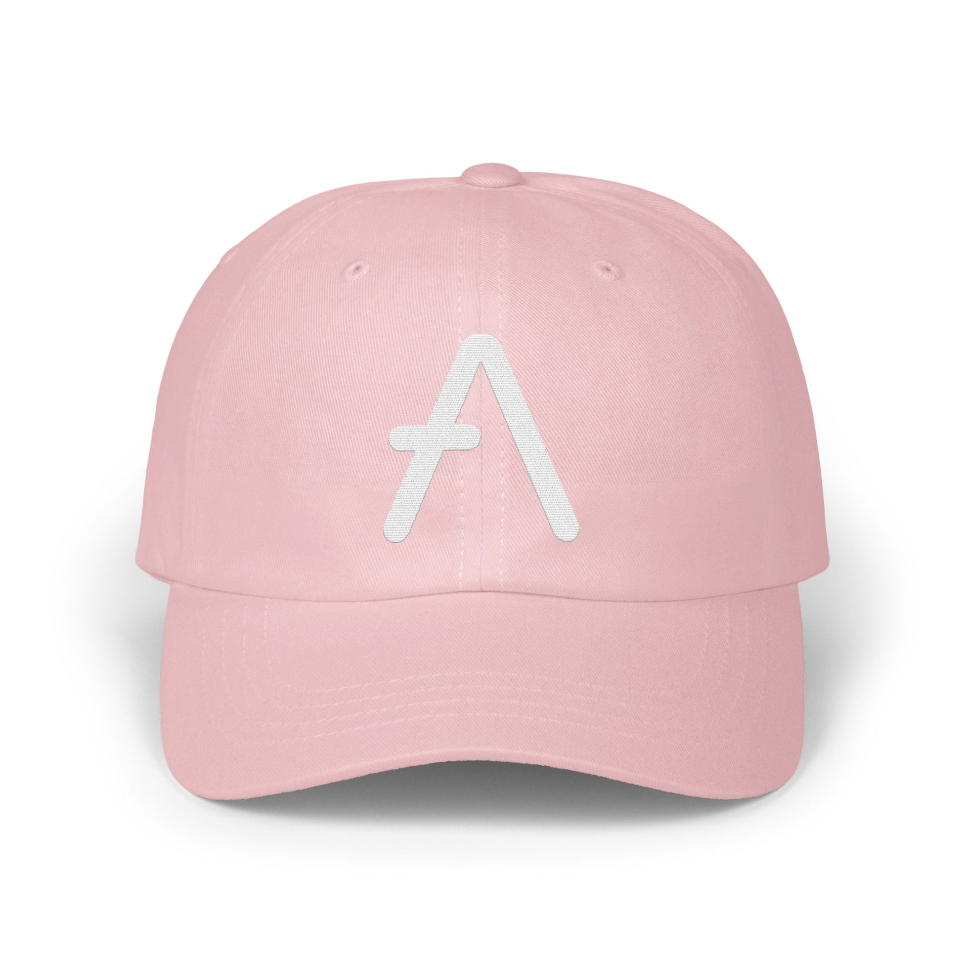 Stylish Pink Cap with White Logo Hat product