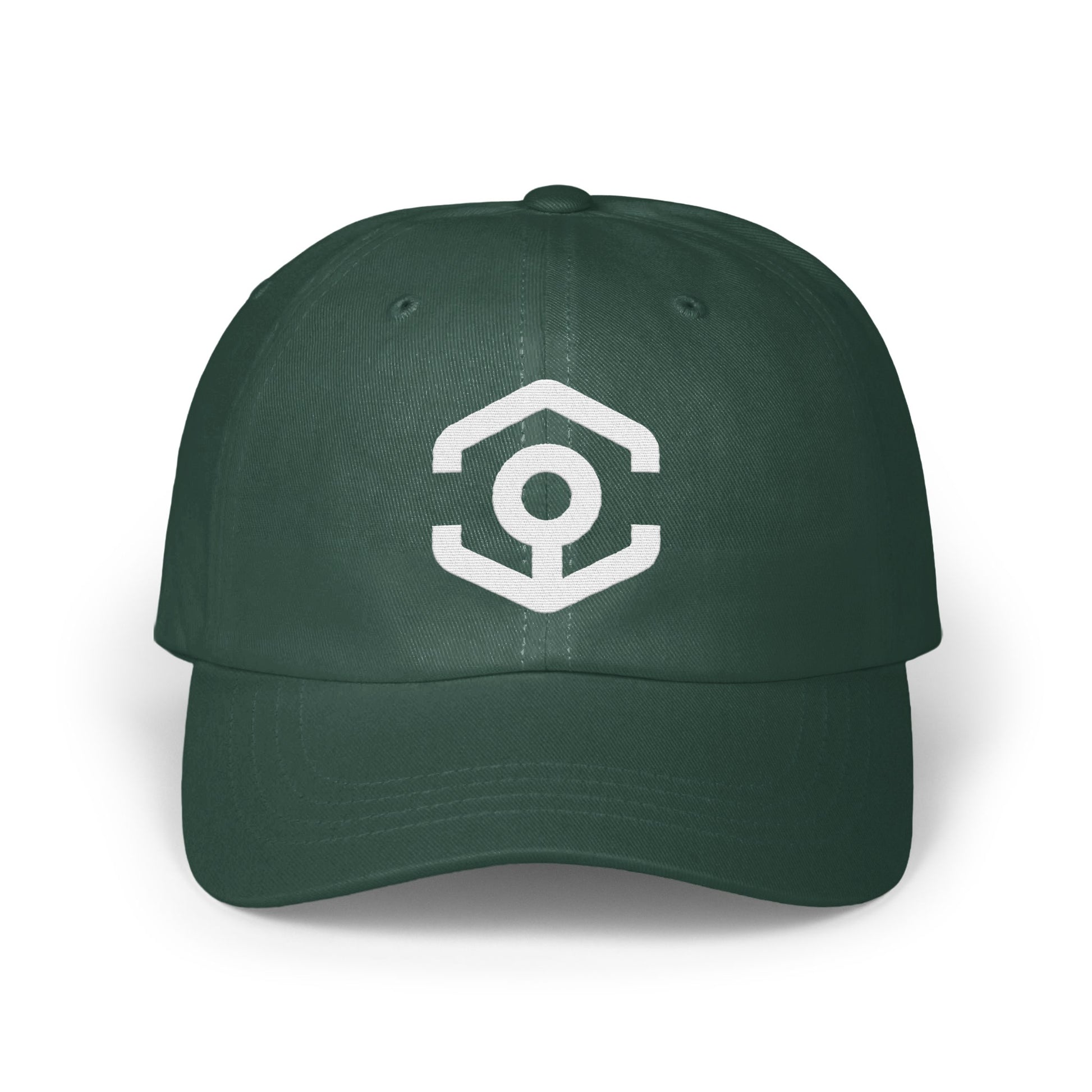 Stylish Green Hat Featuring Unique Logo Design product type