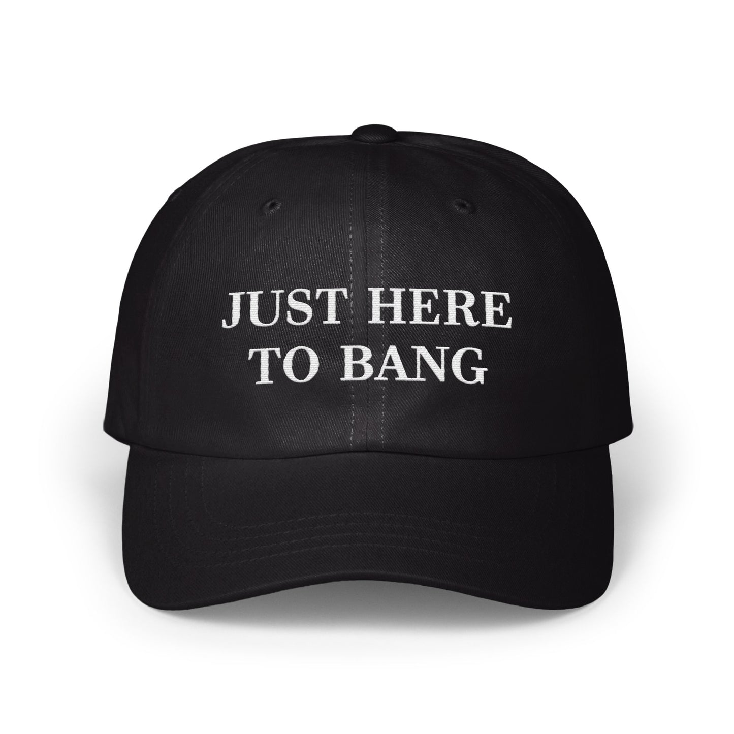 Just Here To Bang Funny Curved Bill Hat product