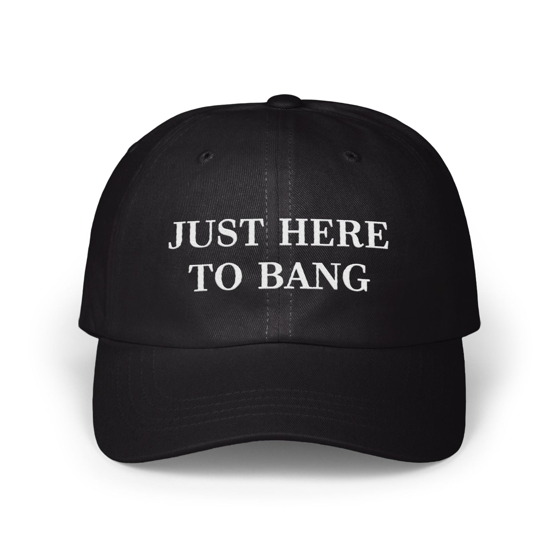 Just Here To Bang Funny Curved Bill Hat product