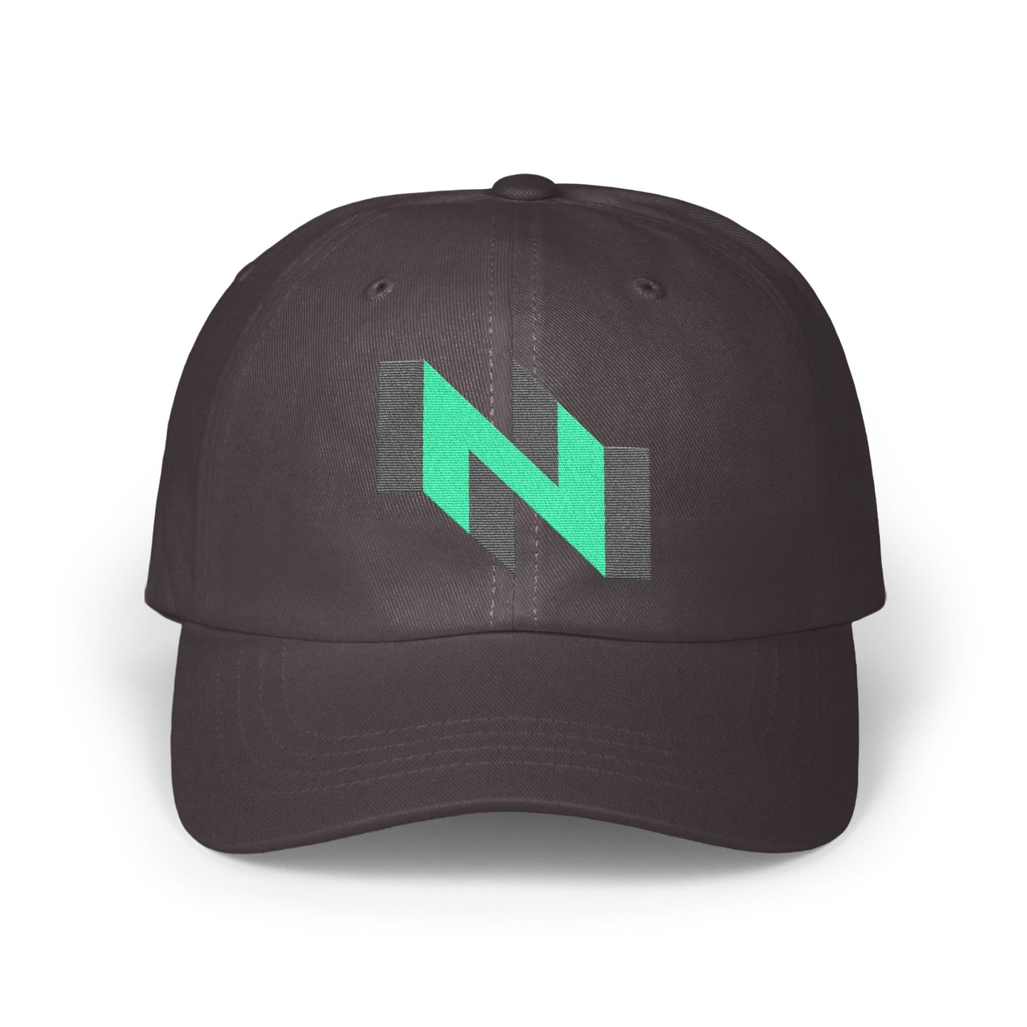 Stylish Black Baseball Cap with Green N Design product