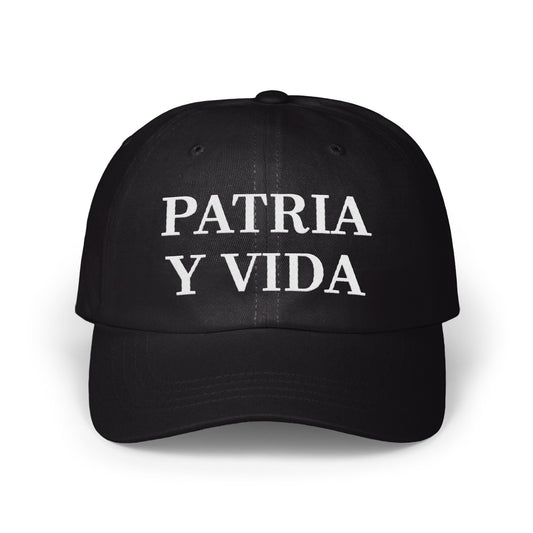 Patria Y Vida Embroidered Black Baseball Cap product