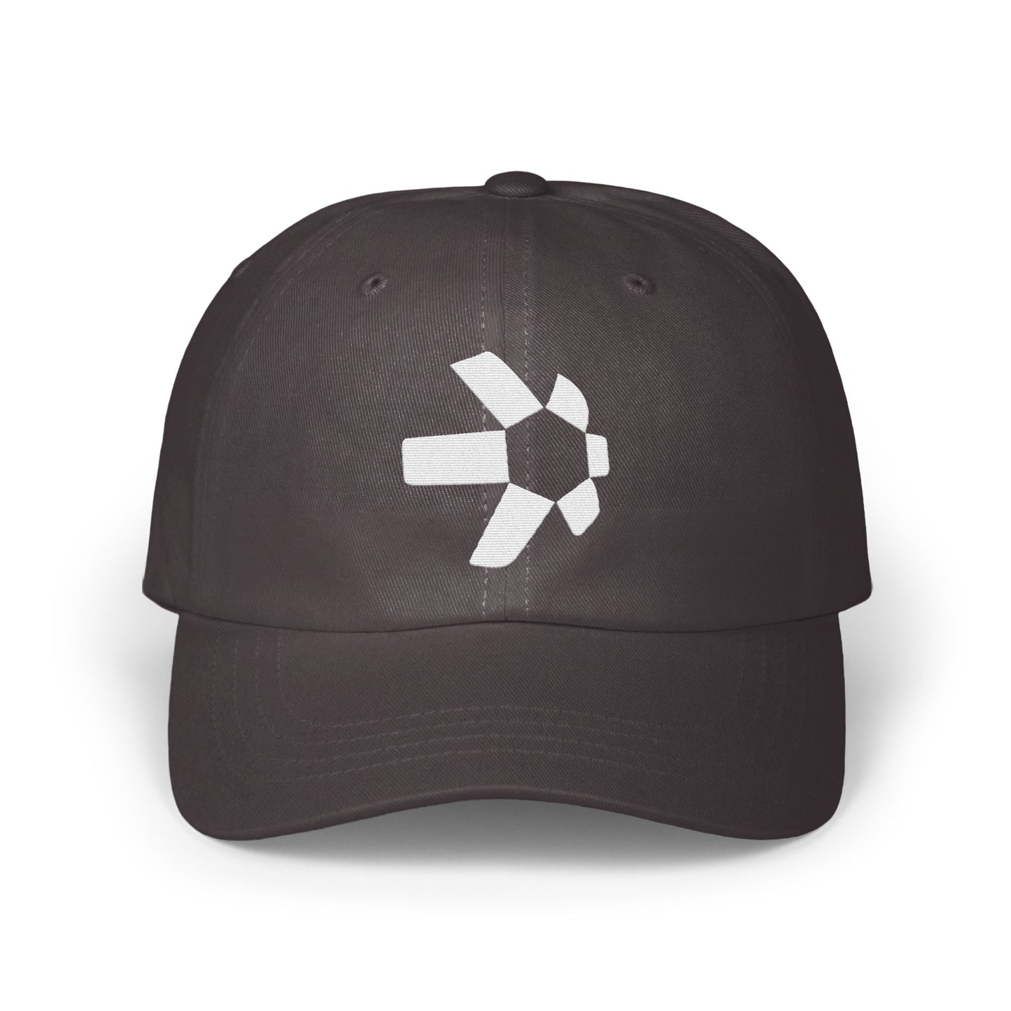 Stylish Black Hat with Unique Logo Design product type