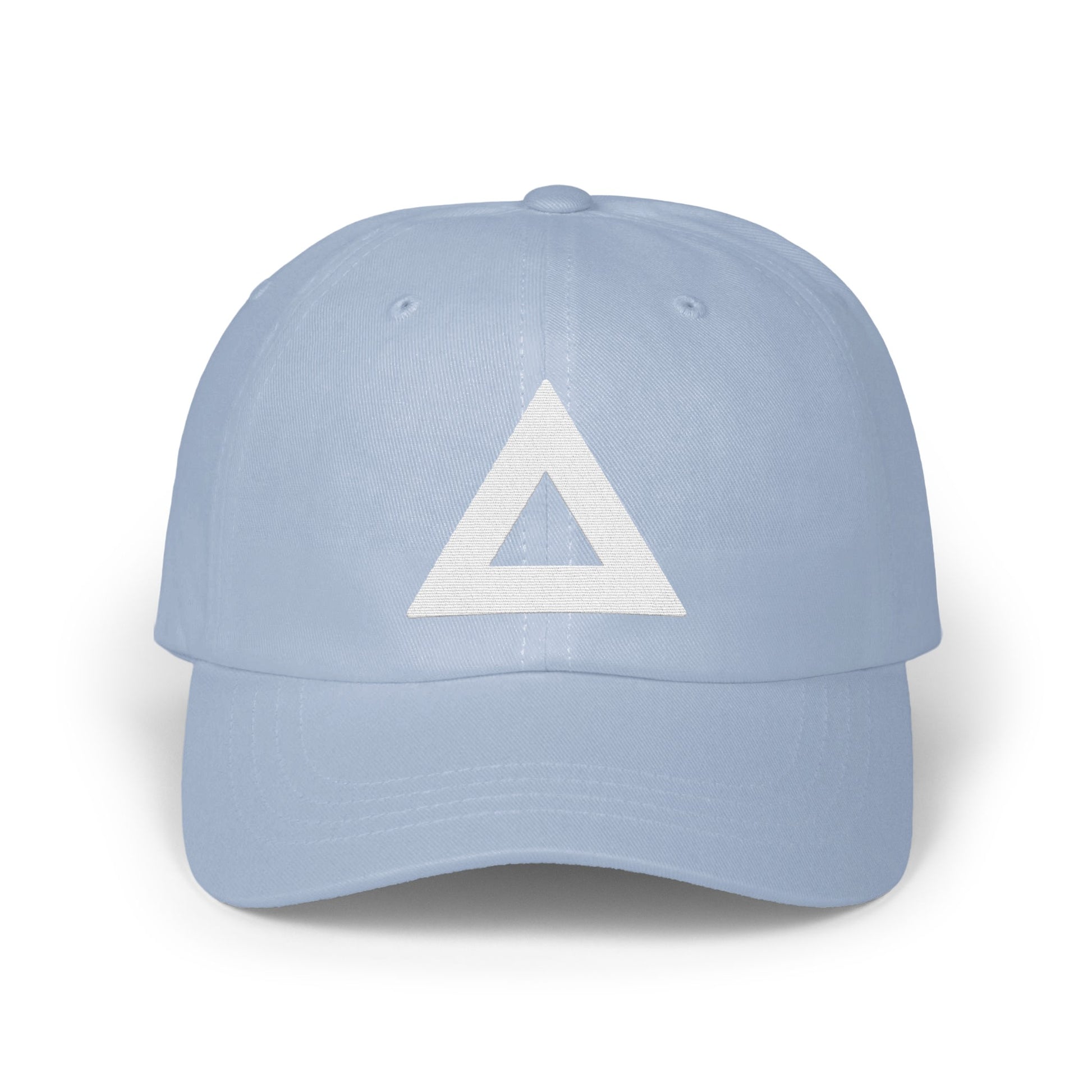 Light Blue Hat with White Triangle Design Hat product