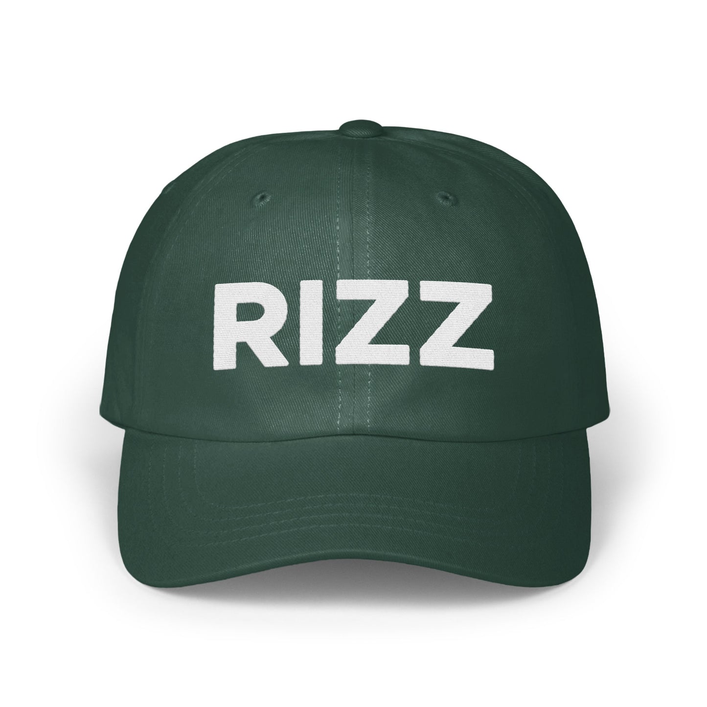 RIZZ Dark Green Embroidered Adjustable Hat product type
