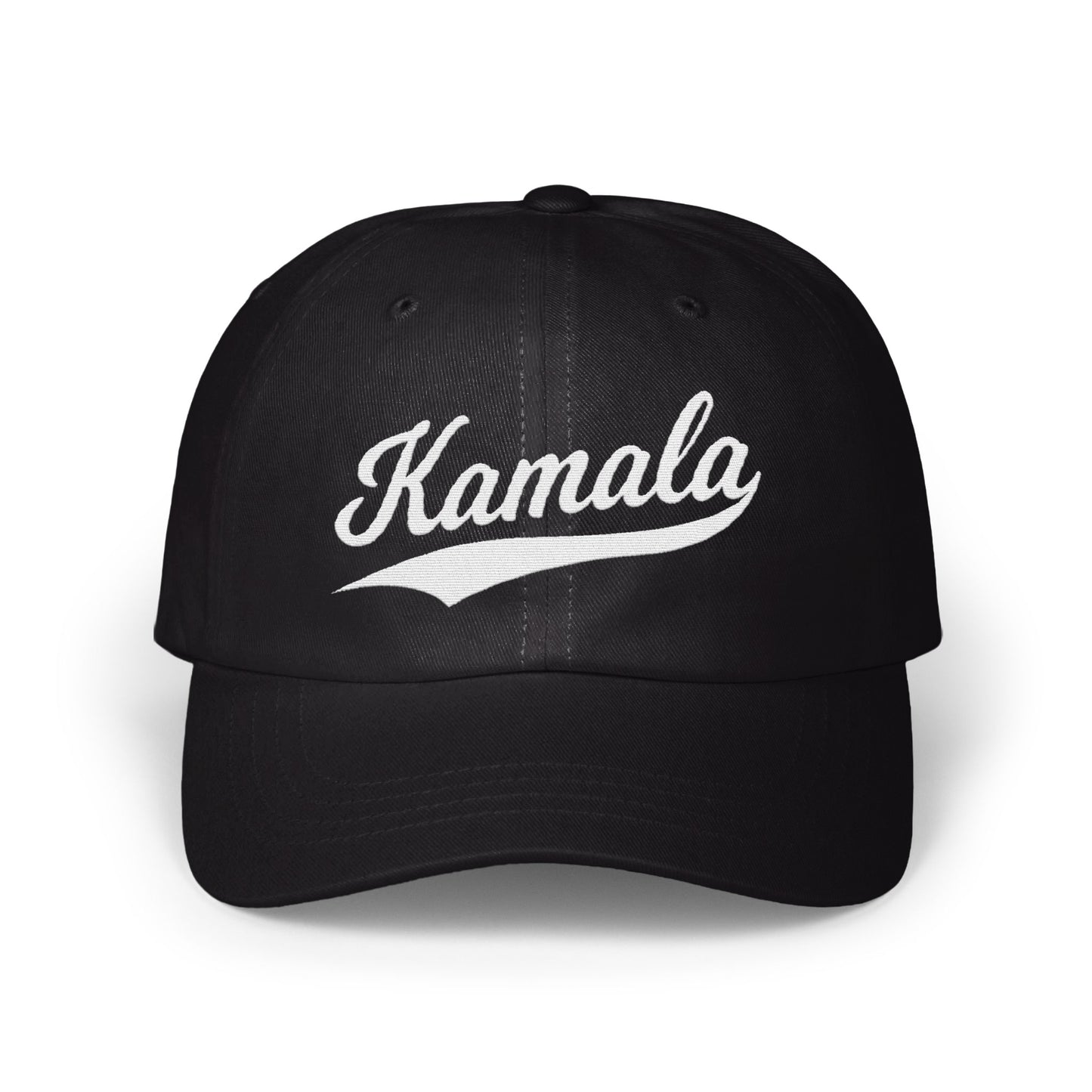 Kamala Script Black Baseball Cap product type