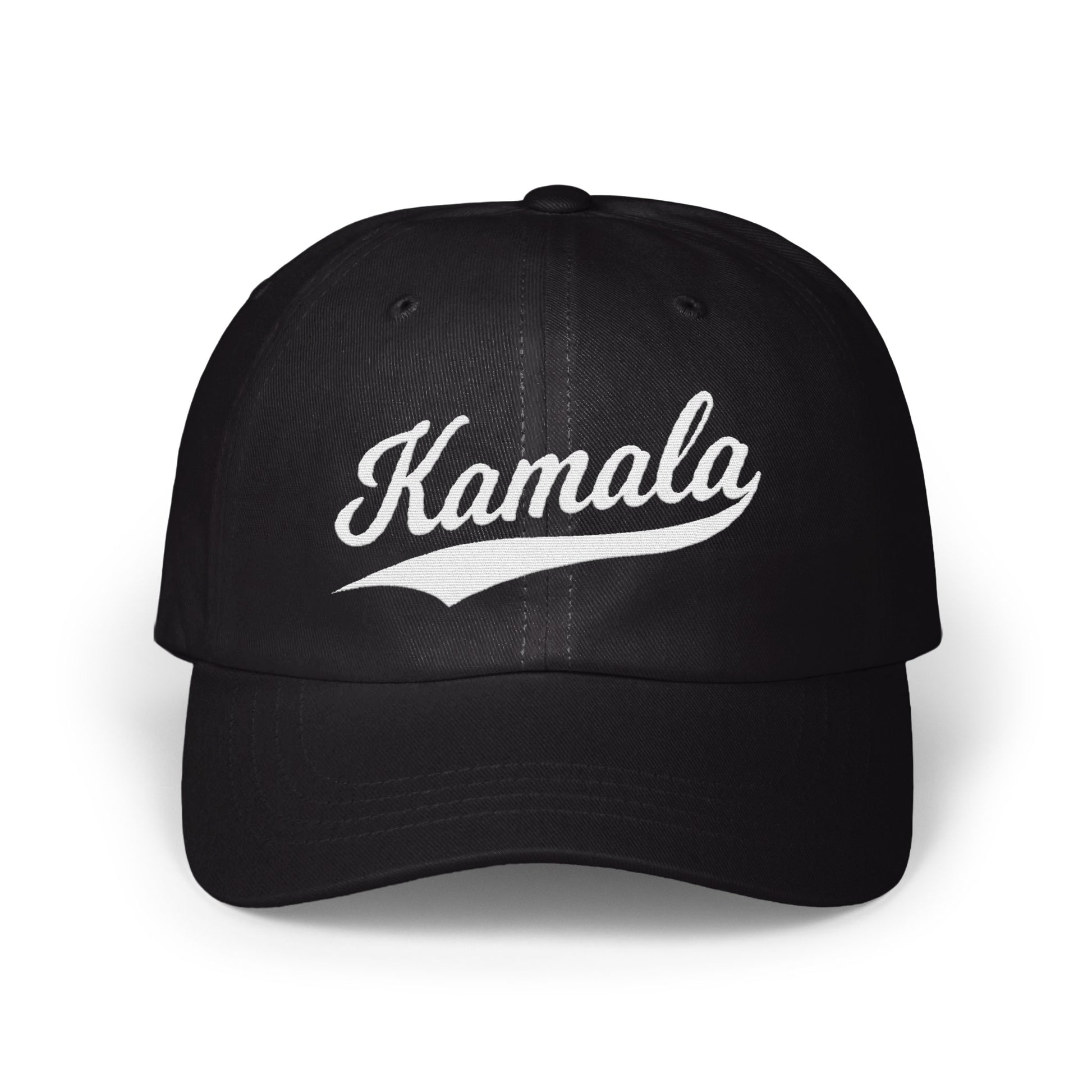 Kamala Script Black Baseball Cap product type