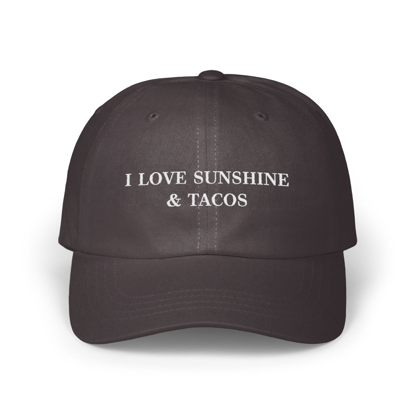 I Love Sunshine and Tacos Embroidered Hat product
