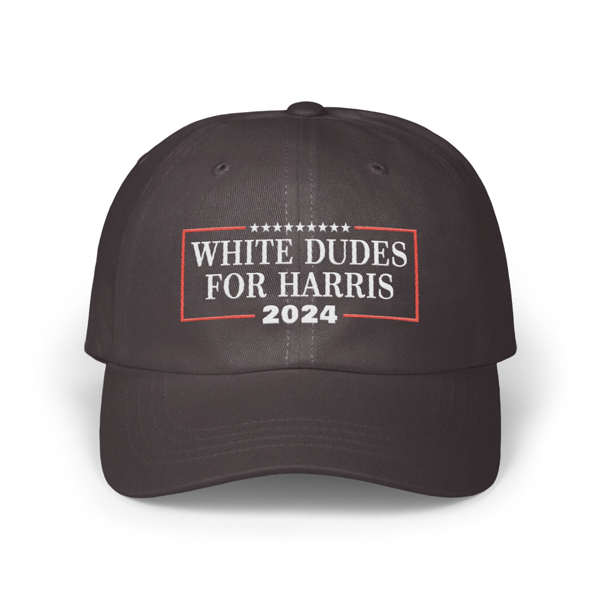 White Dudes For Harris 2024 Embroidered Hat product
