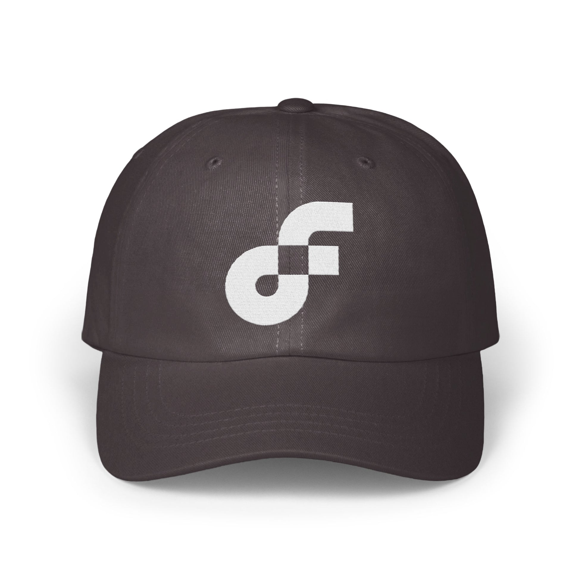 Stylish Black Baseball Cap with White Logo product type