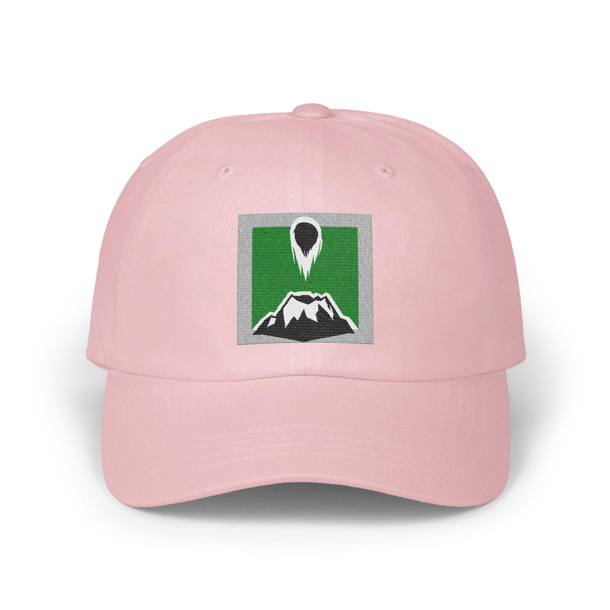Mountain Emblem Design Light Pink Hat product type