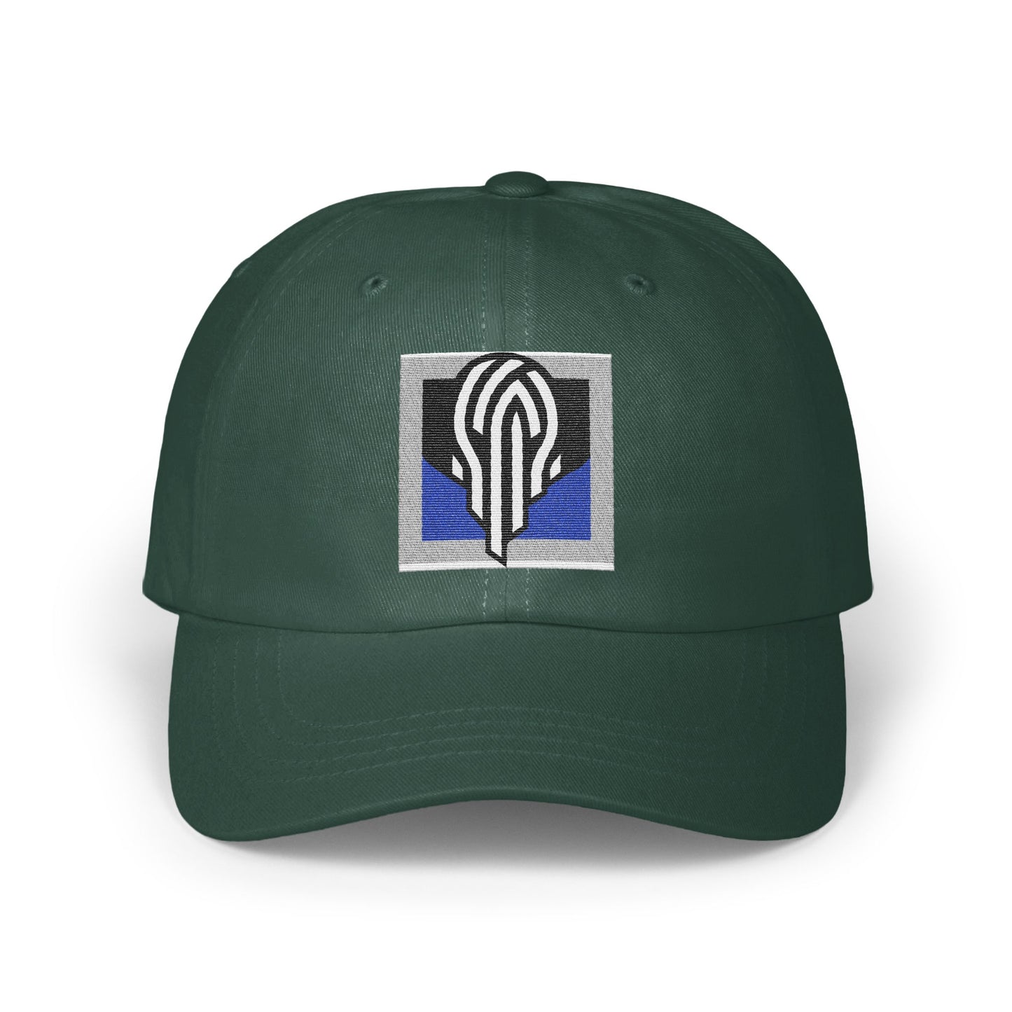 Embroidered Green Hat with Geometric Design product type