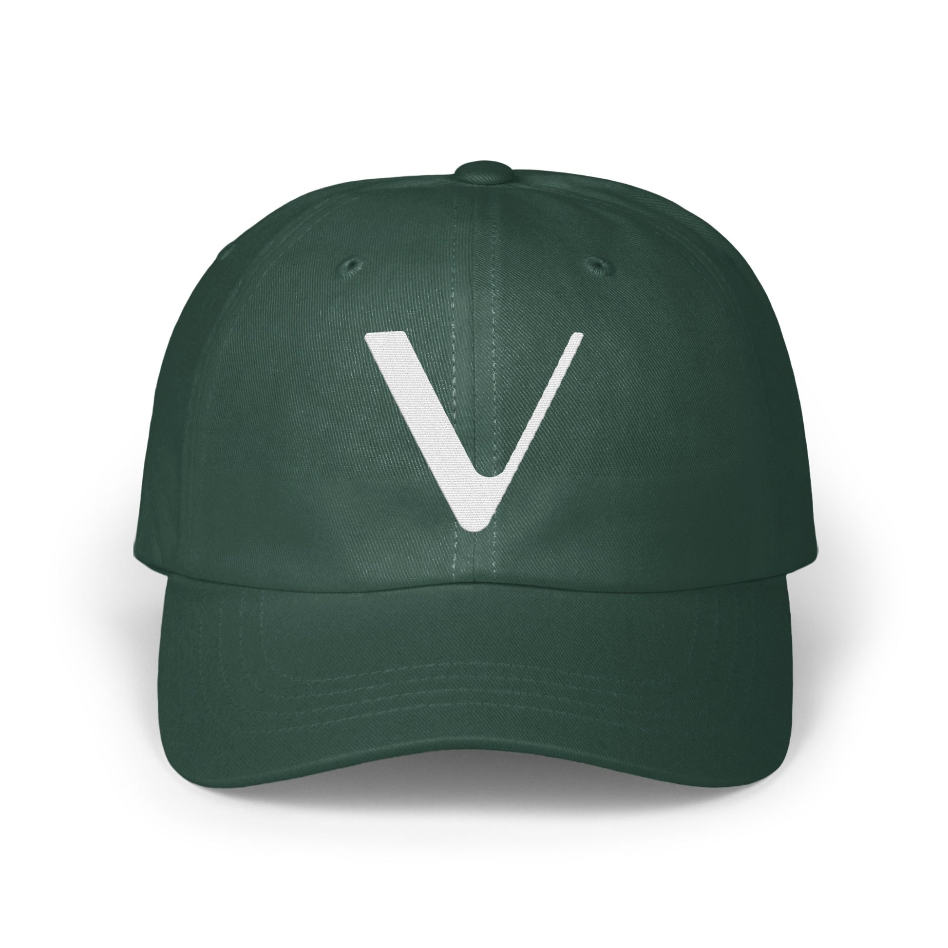 Dark Green Cap with Iconic V Logo Design Cap product