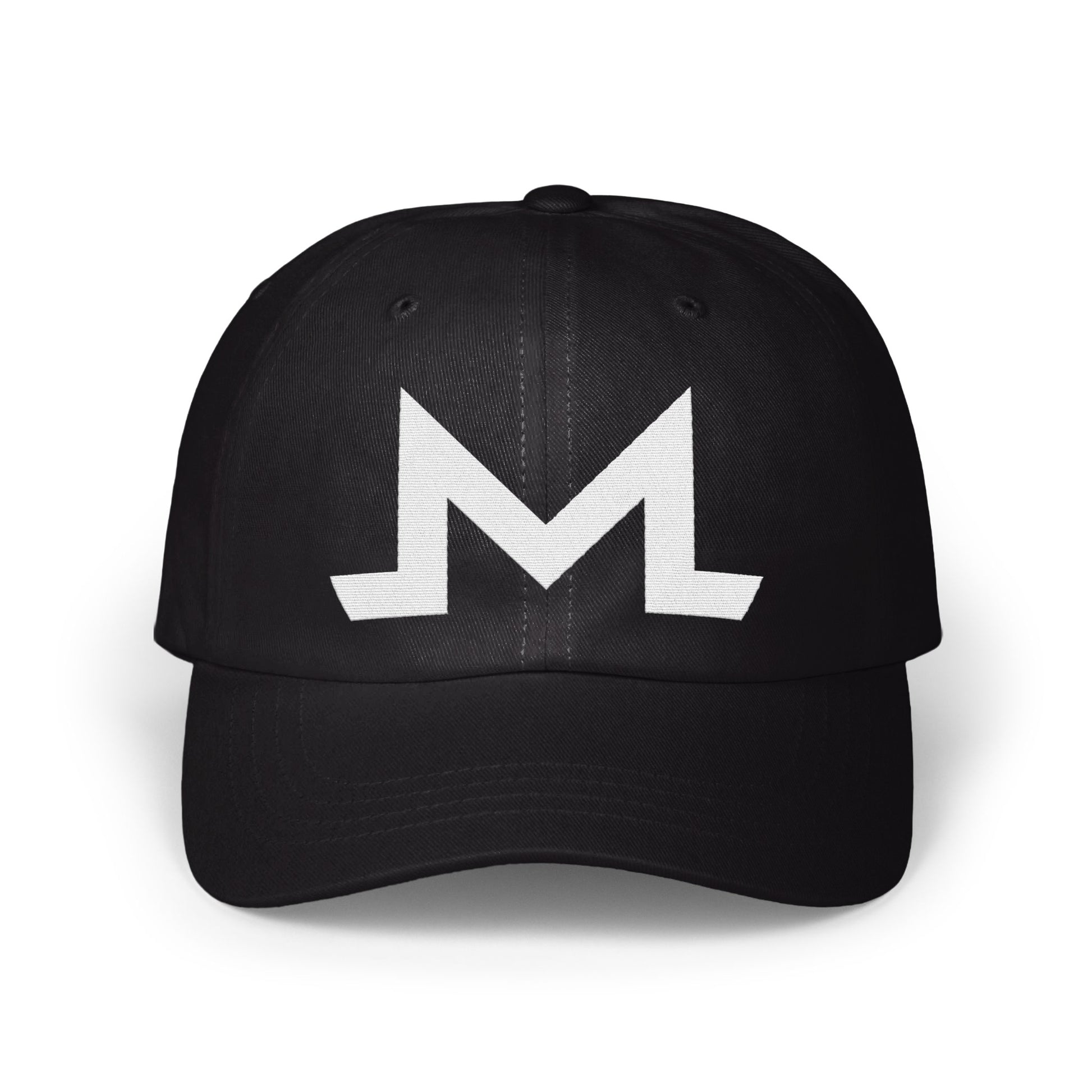 Stylish Black Baseball Cap with Bold M Design product