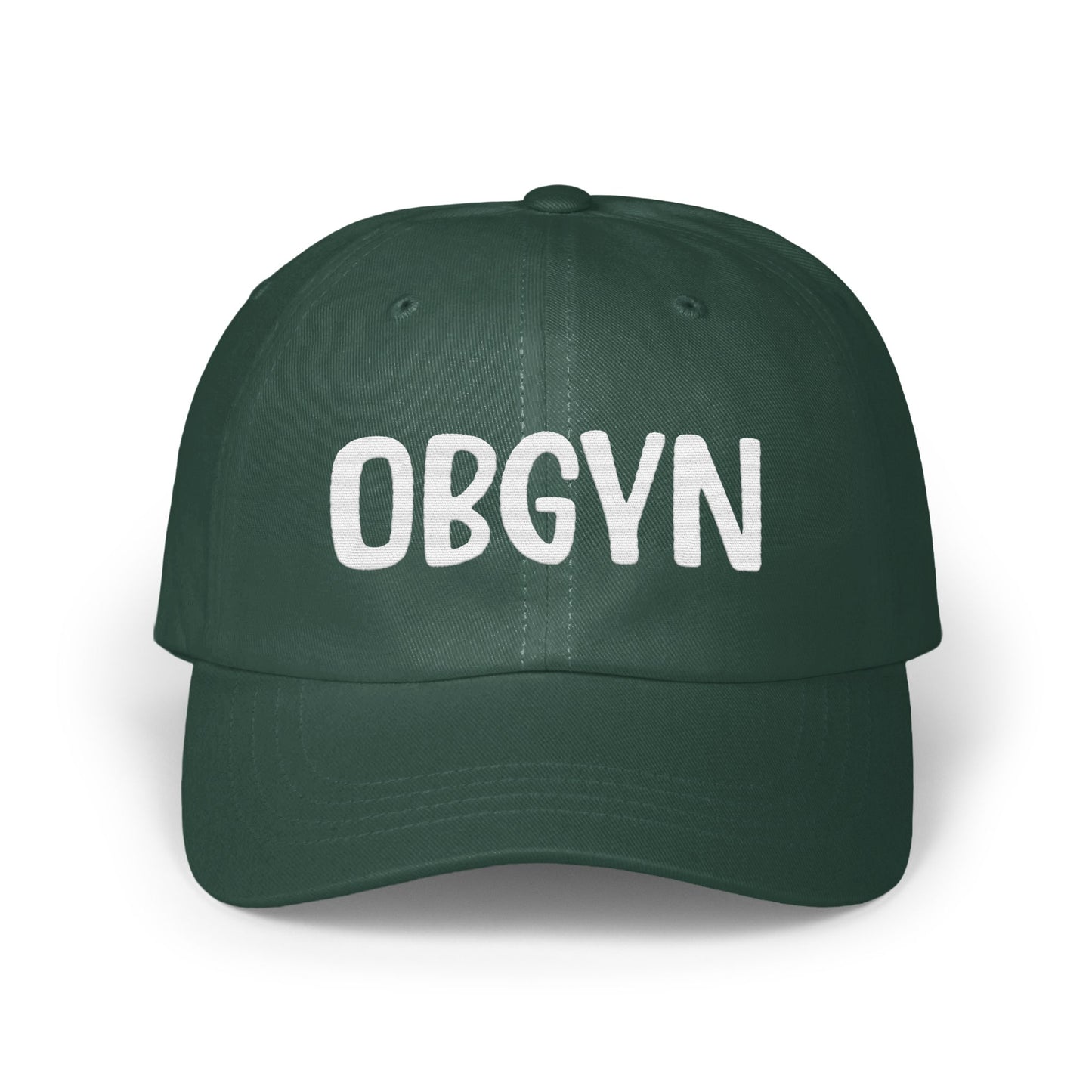 OBGYN Embroidered Dark Green Baseball Cap product