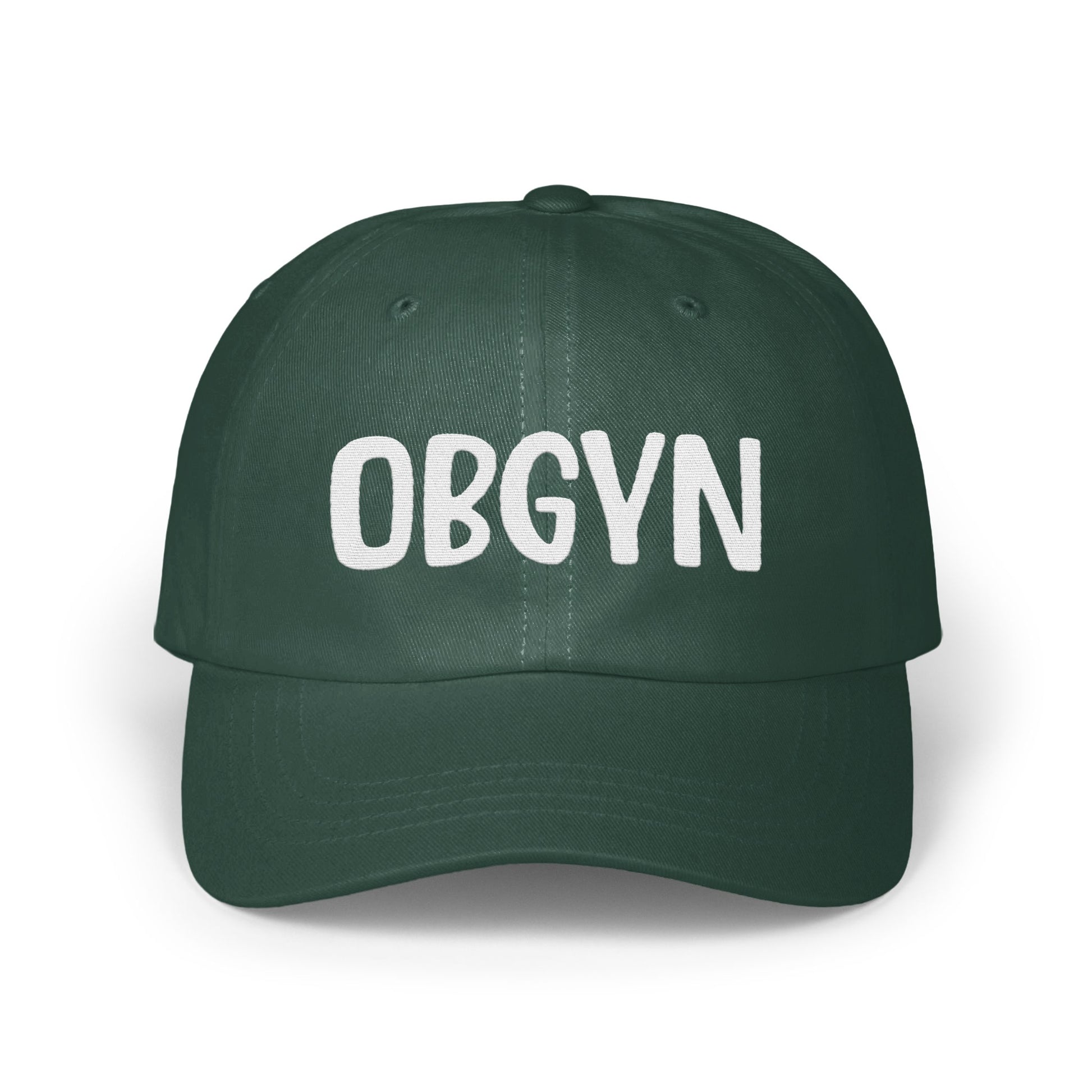 OBGYN Embroidered Dark Green Baseball Cap product