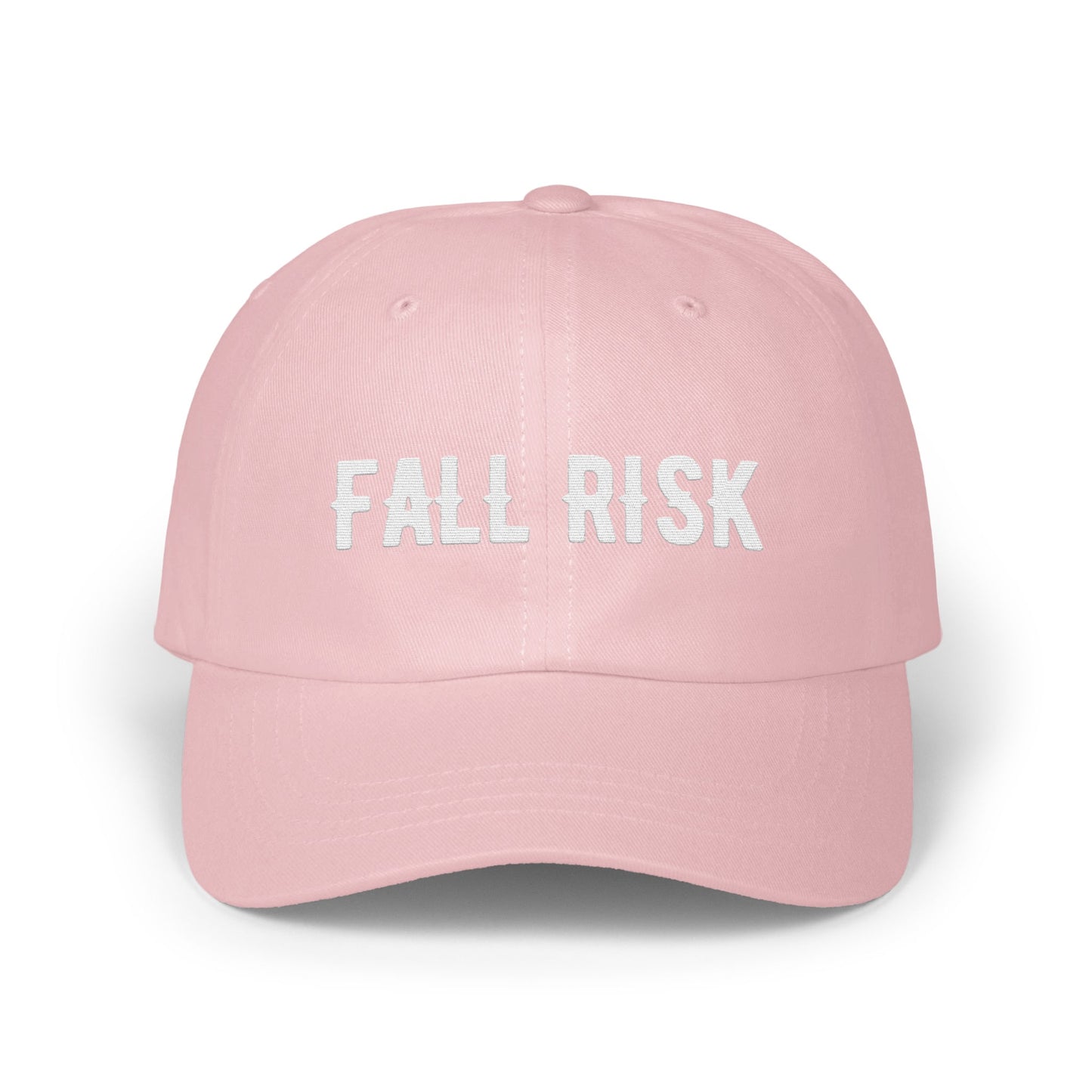 Fall Risk Embroidered Dad Hat Stylish Casual Cap product